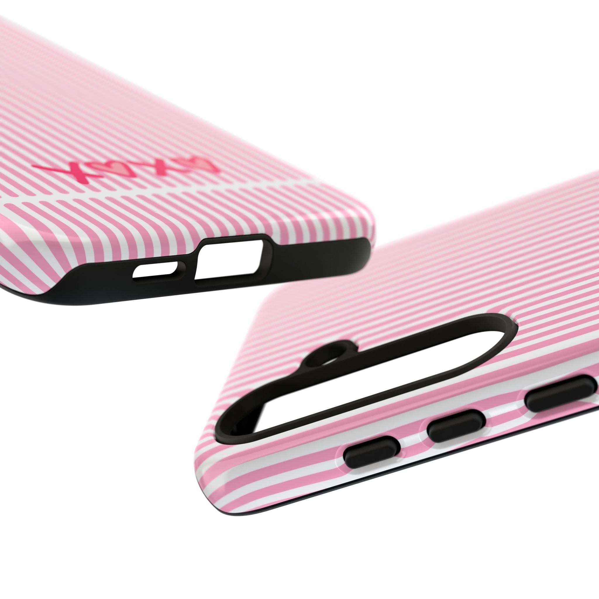 Galentines Day Pink Striped Lines phone case, Pink Stripe Iphone case | Tough Cases - Iphone, Samsung and Pixel Mobile cases