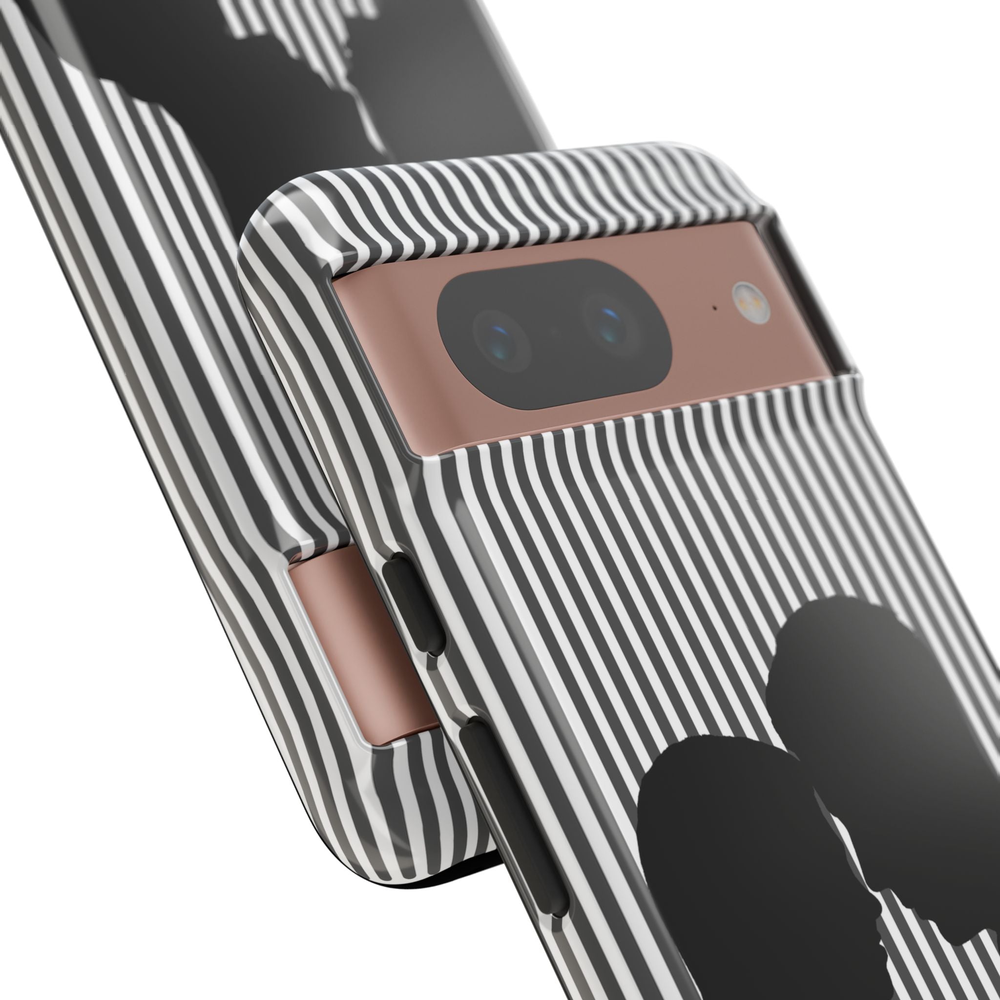 Silhouette Couple Phone Case | Galentines Day Striped Black and white phone case, Stripe Iphone case - Iphone, Samsung and Pixel Mobile case