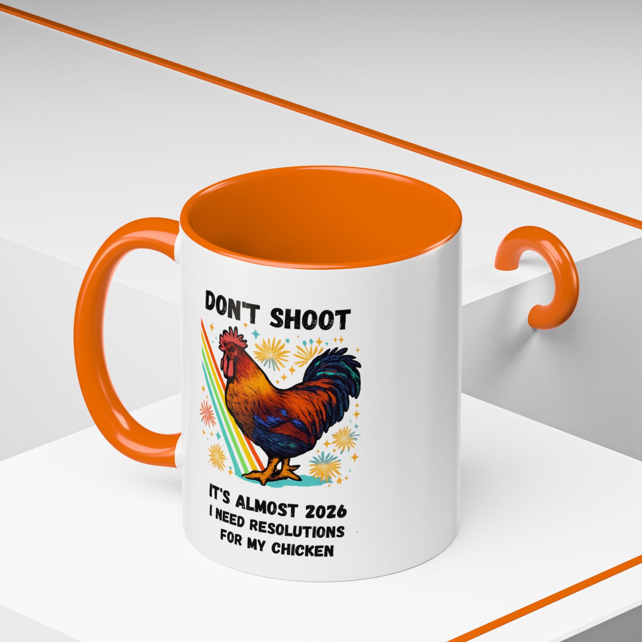 Dont Shoot 2026 Resolutions Mug, Funny Rooster Gamer Mug, Arc Raiders Inspired 11/15oz Coffee Mug, Gift for Brother
