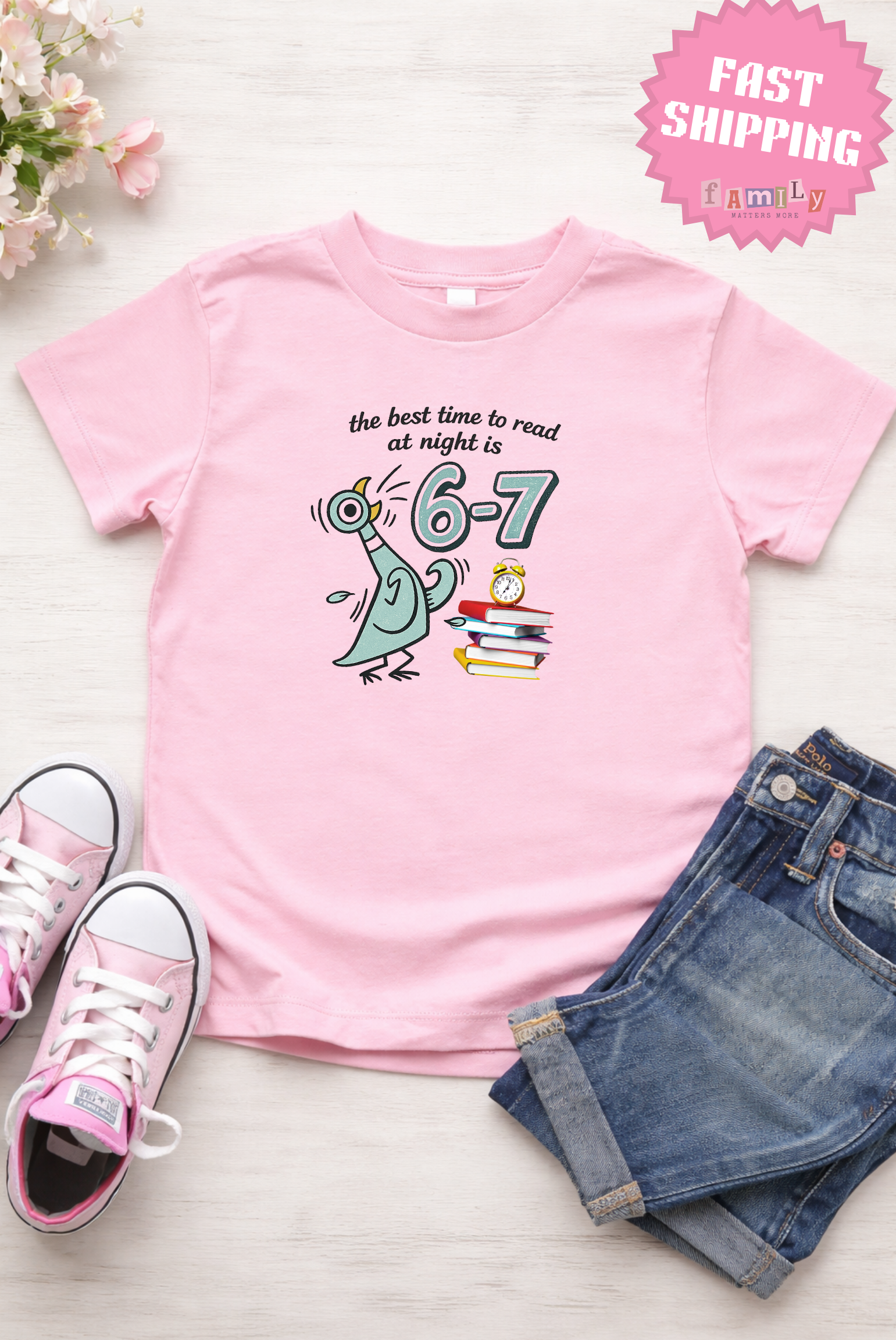 Comfort Colors Reading 6-7 T-Shirt, Pigeon Elephant Piggie Children's Books Shirt, Teacher 6 7 Tee, Funny Gifts for teachers appreciation