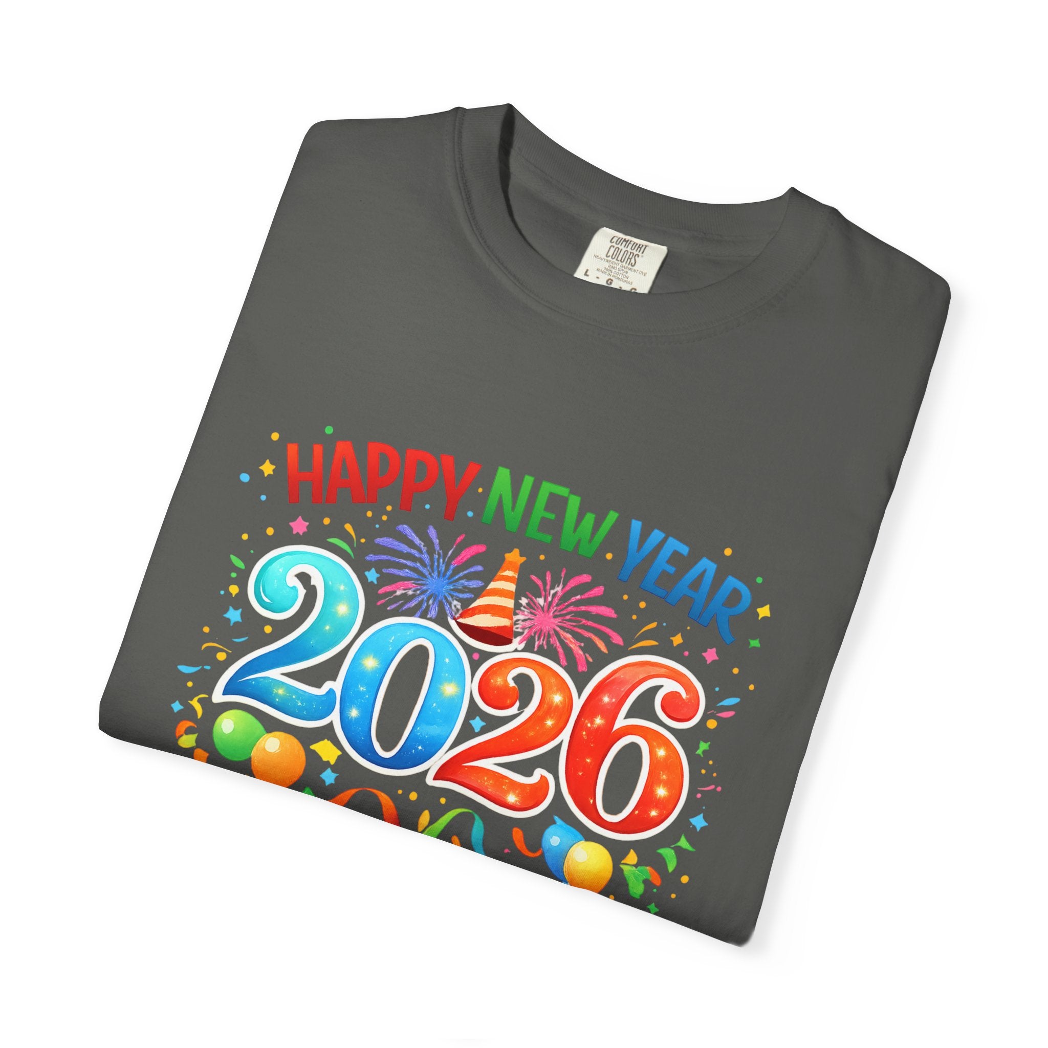 Happy New Year 2026 Family Shirts, Matching New Year Crew Tees, Mom Dad Kids Toddler Baby, NYE Party Outfit, Unisex