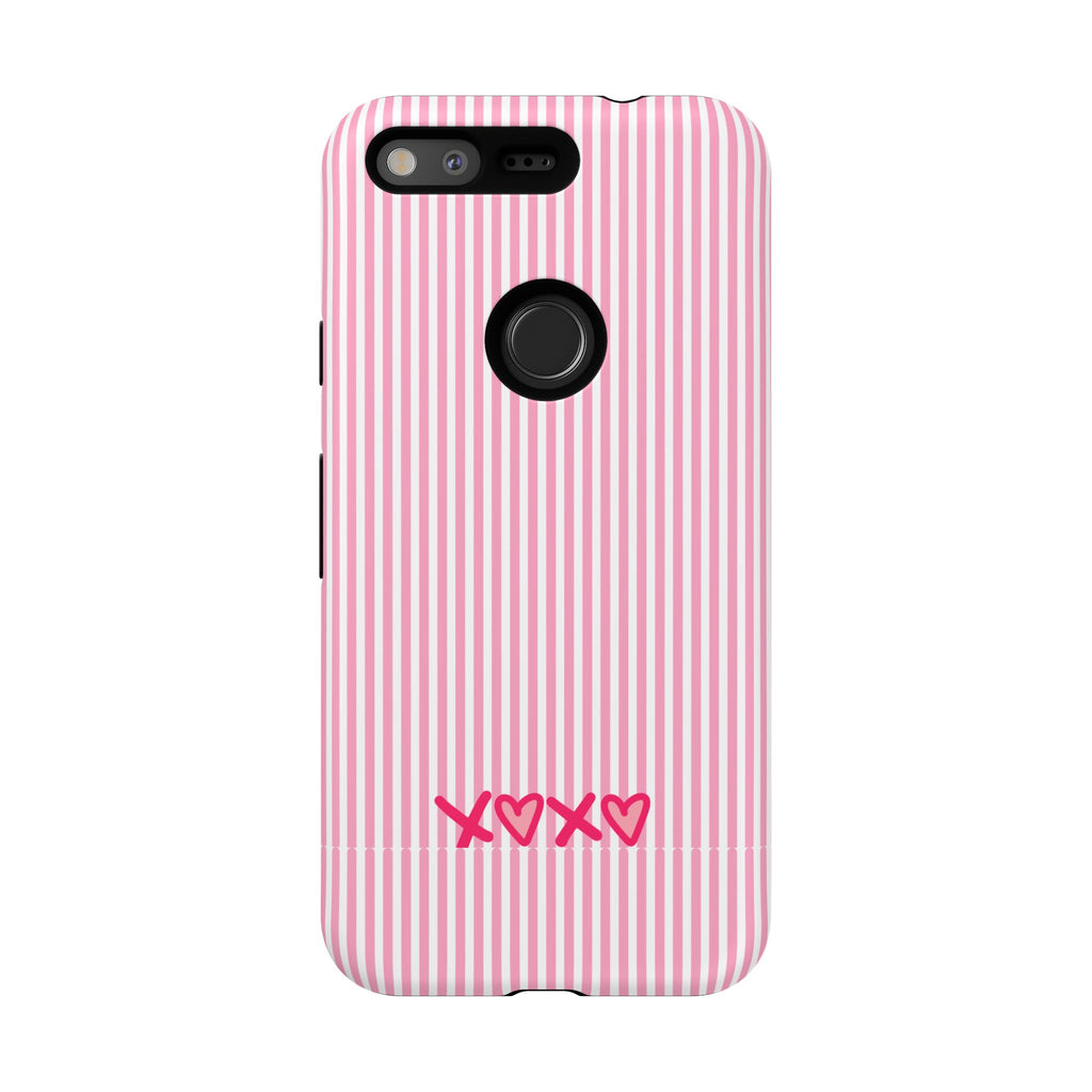 Galentines Day Pink Striped Lines phone case, Pink Stripe Iphone case | Tough Cases - Iphone, Samsung and Pixel Mobile cases