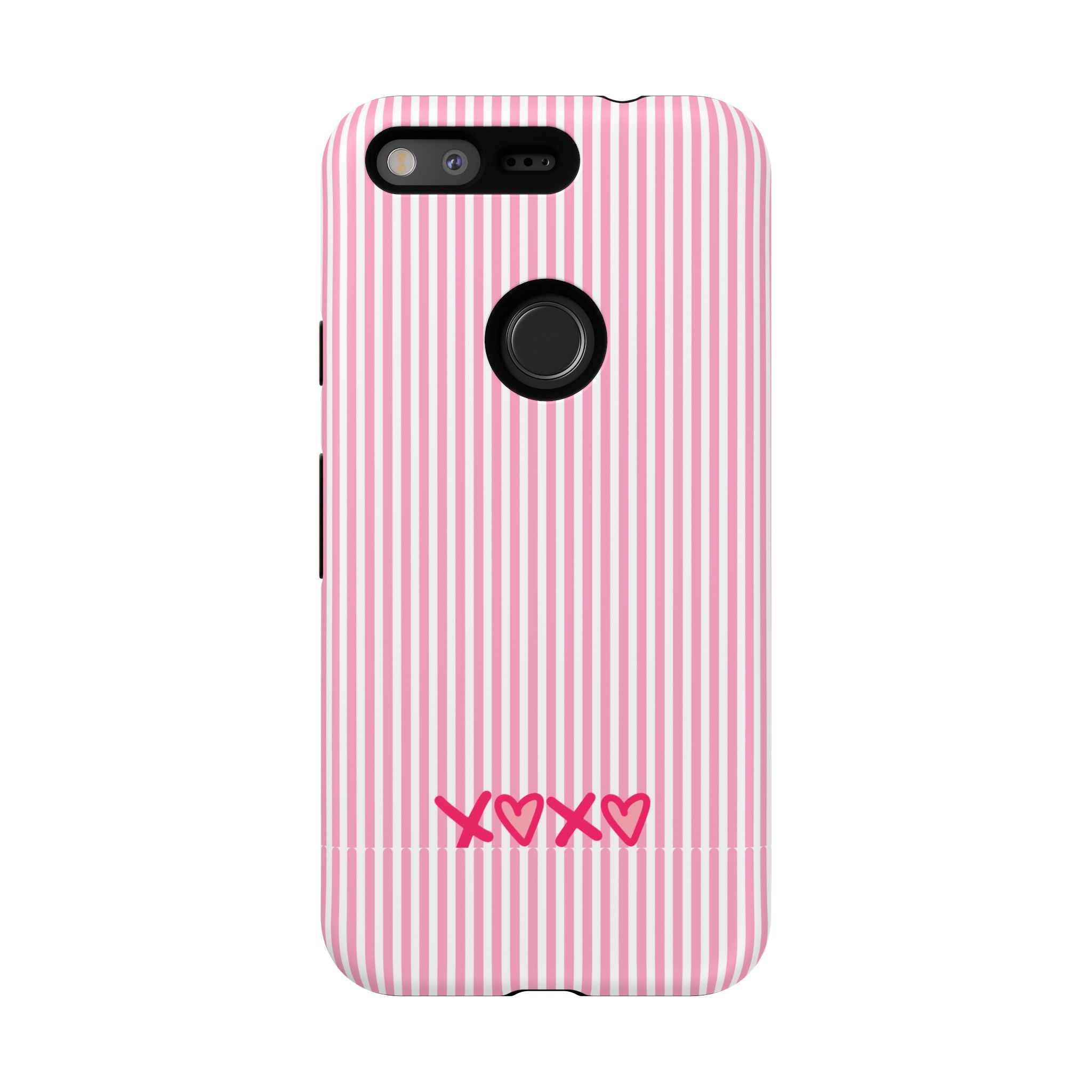 Galentines Day Pink Striped Lines phone case, Pink Stripe Iphone case | Tough Cases - Iphone, Samsung and Pixel Mobile cases