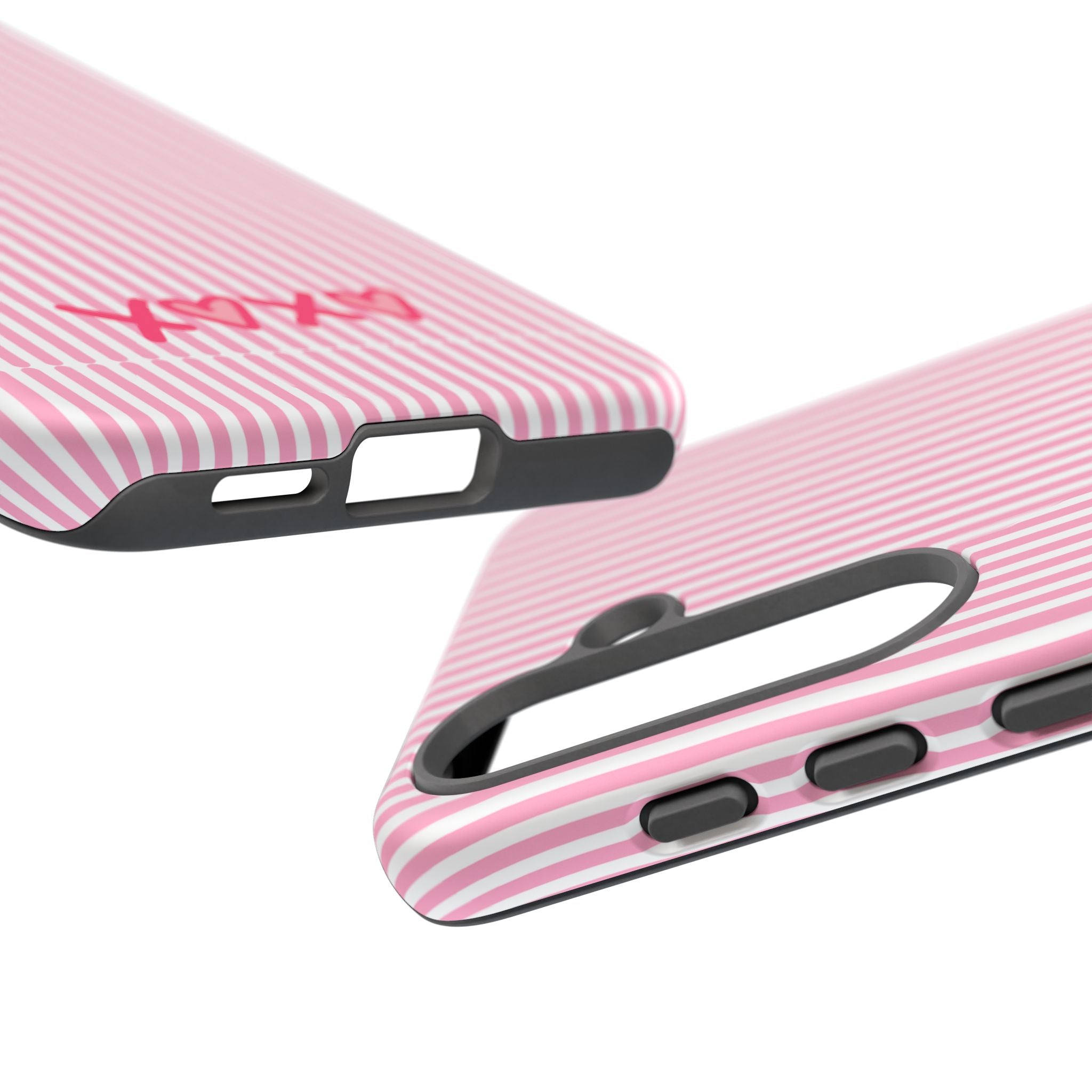 Galentines Day Pink Striped Lines phone case, Pink Stripe Iphone case | Tough Cases - Iphone, Samsung and Pixel Mobile cases