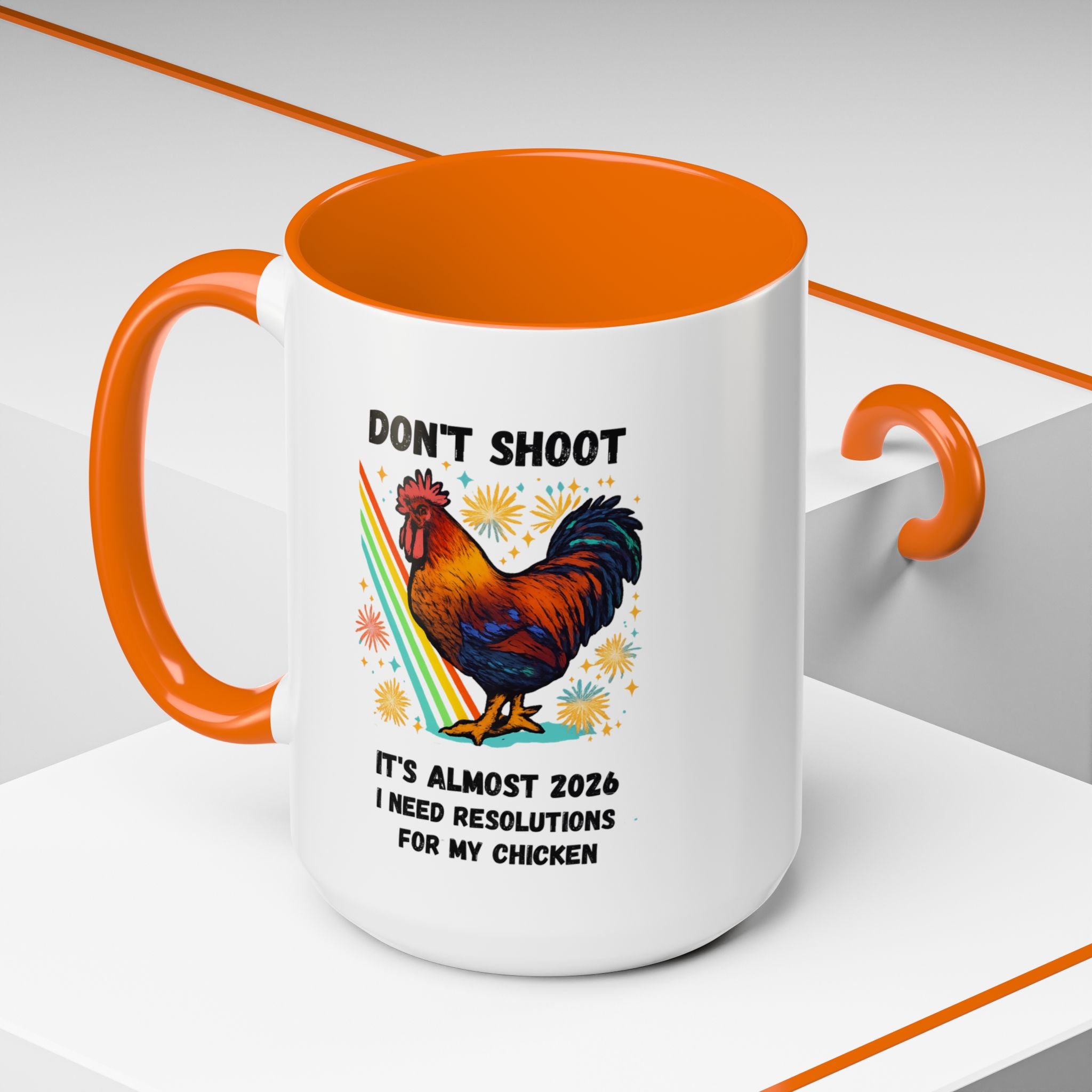 Dont Shoot 2026 Resolutions Mug, Funny Rooster Gamer Mug, Arc Raiders Inspired 11/15oz Coffee Mug, Gift for Brother