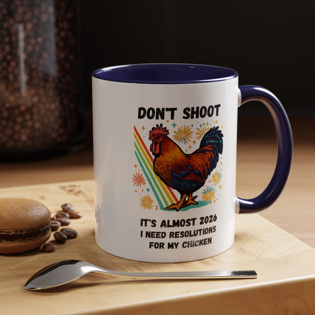 Dont Shoot 2026 Resolutions Mug, Funny Rooster Gamer Mug, Arc Raiders Inspired 11/15oz Coffee Mug, Gift for Brother