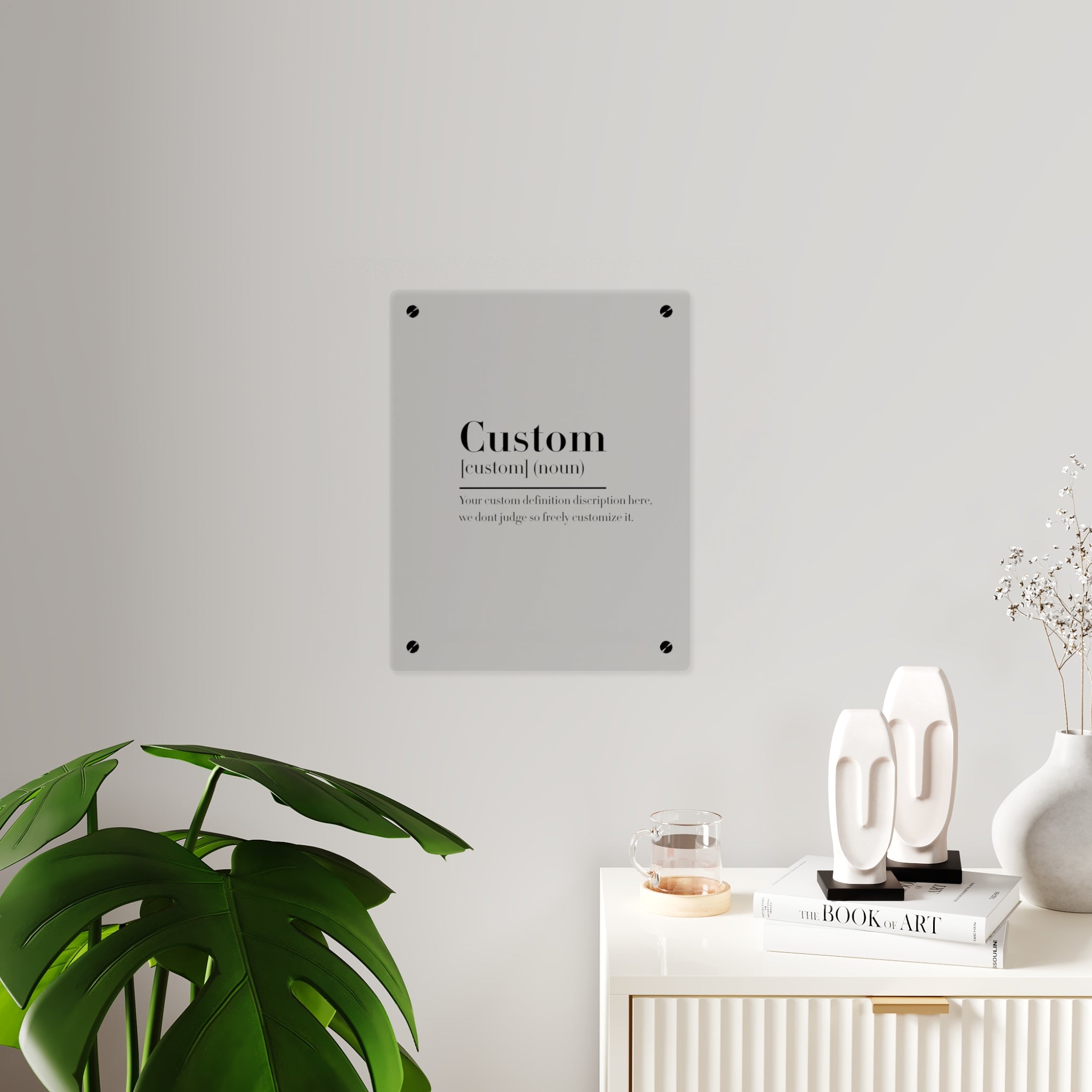 Custom Quote Definition Acrylic Wall Art Panel | Personalizable Quote Definition Acrylic Wall Art, Cutsom qoutation wall art hanging panel