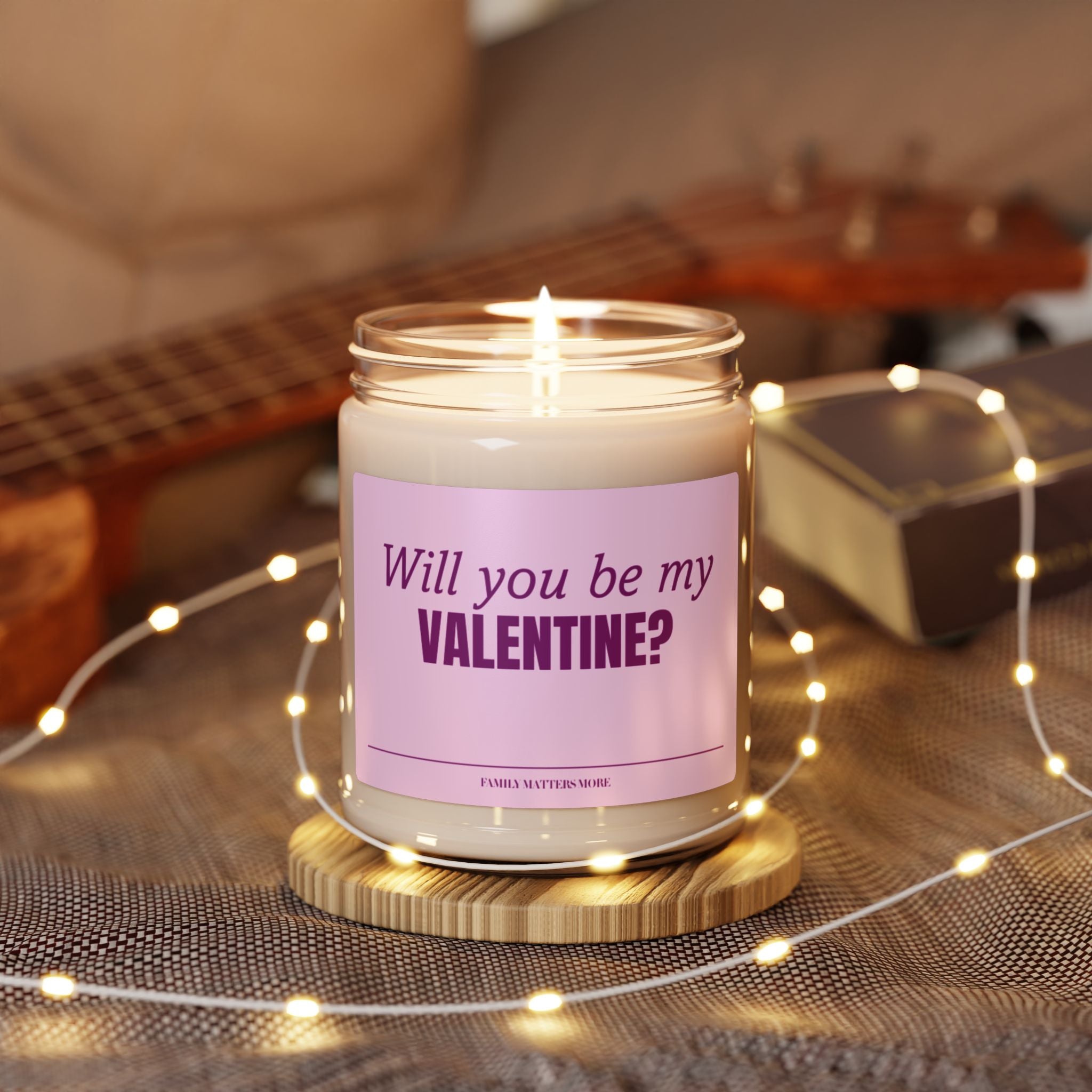 Will You Be My Valentine? | Valentines Day Gift Ideas | Handmade Valentine's Day Gift for Him or Her Candles - 9ox Scented Candle