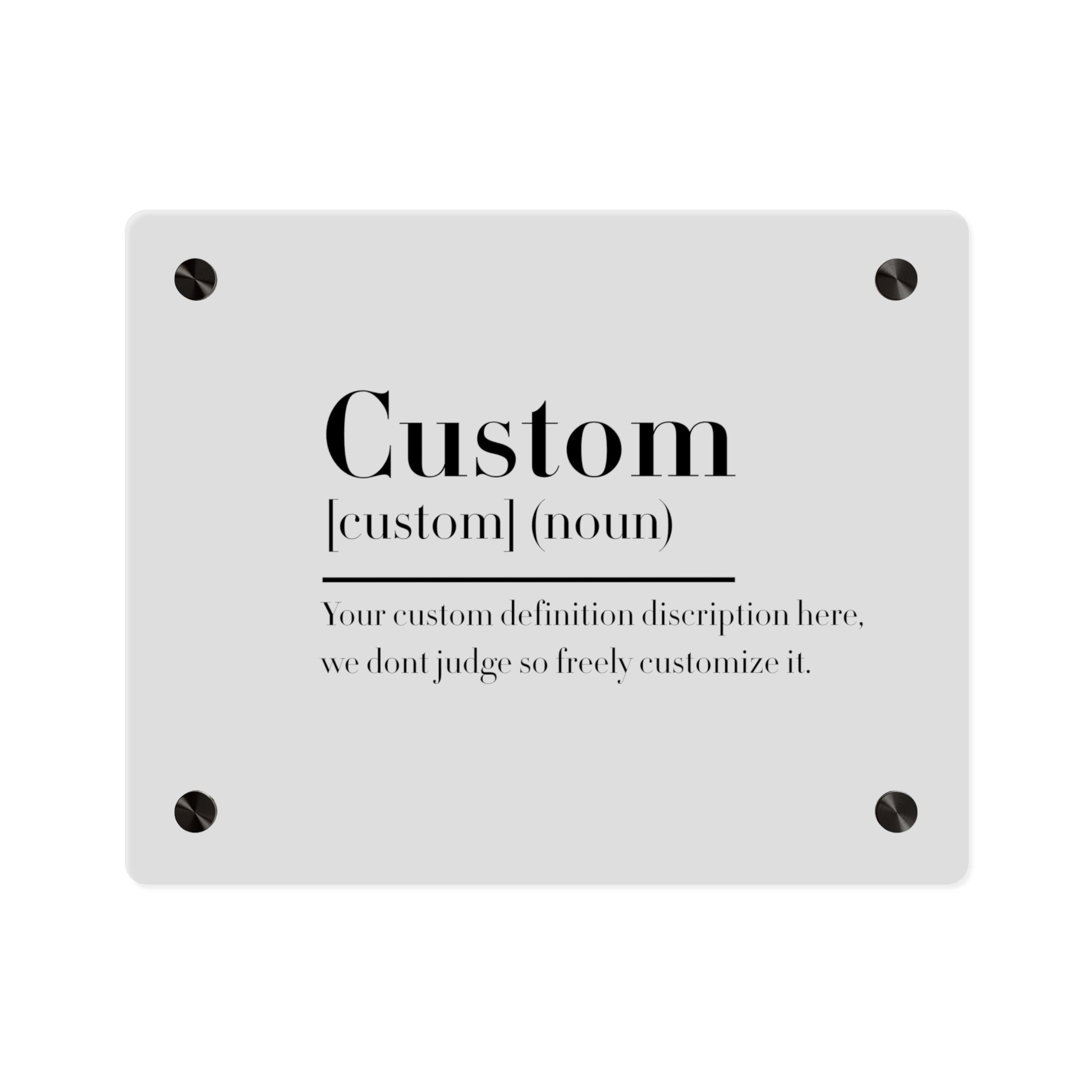 Custom Quote Definition Acrylic Wall Art Panel | Personalizable Quote Definition Acrylic Wall Art, Cutsom qoutation wall art hanging panel
