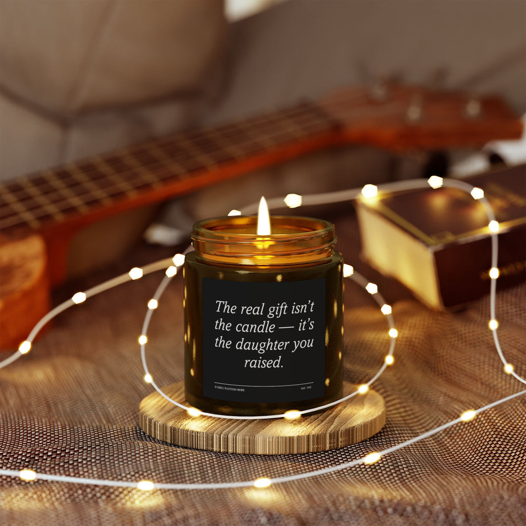 Daughter to Parents Gift Candle | Funny Sentimental Soy Candle for Mom & Dad | Birthday, Family Love Gift, Handmade