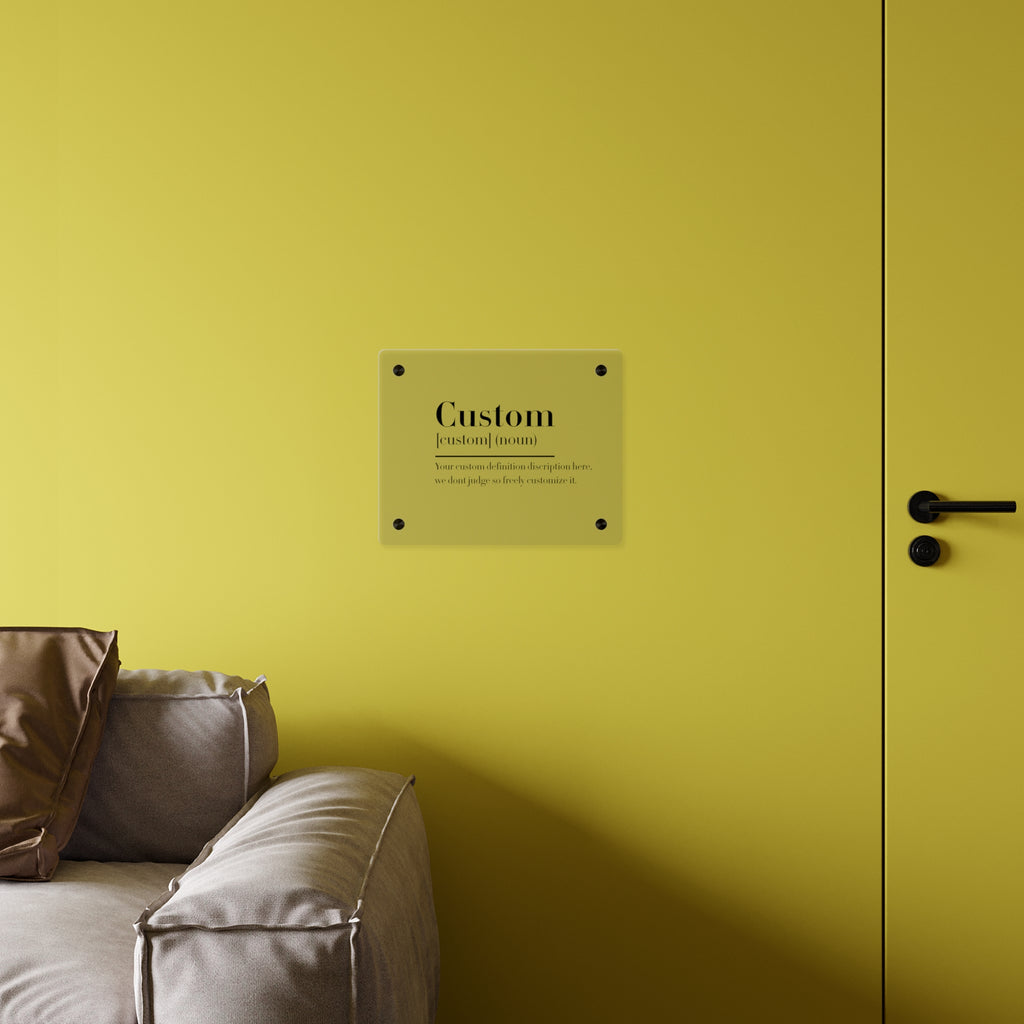Custom Quote Definition Acrylic Wall Art Panel | Personalizable Quote Definition Acrylic Wall Art, Cutsom qoutation wall art hanging panel