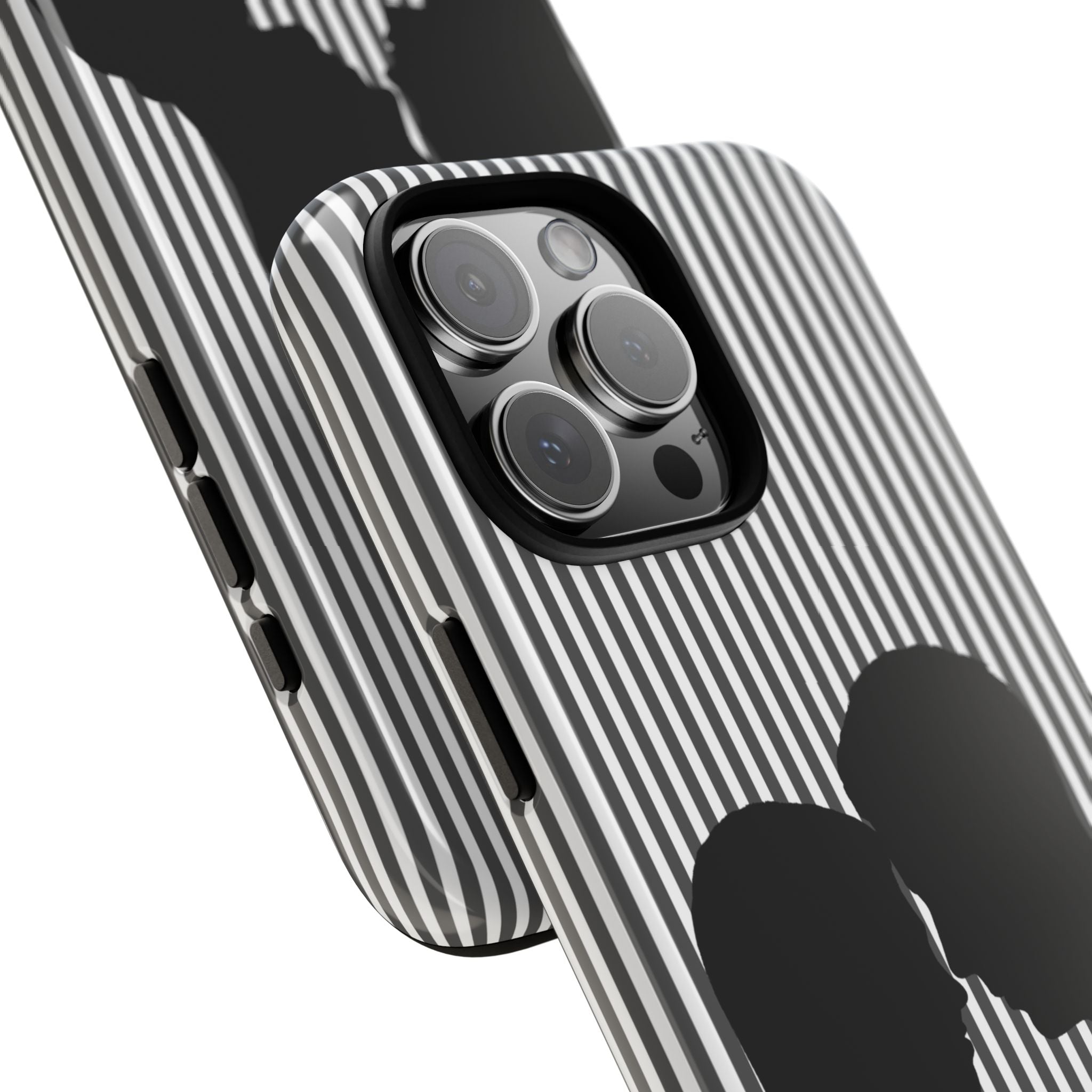 Silhouette Couple Phone Case | Galentines Day Striped Black and white phone case, Stripe Iphone case - Iphone, Samsung and Pixel Mobile case