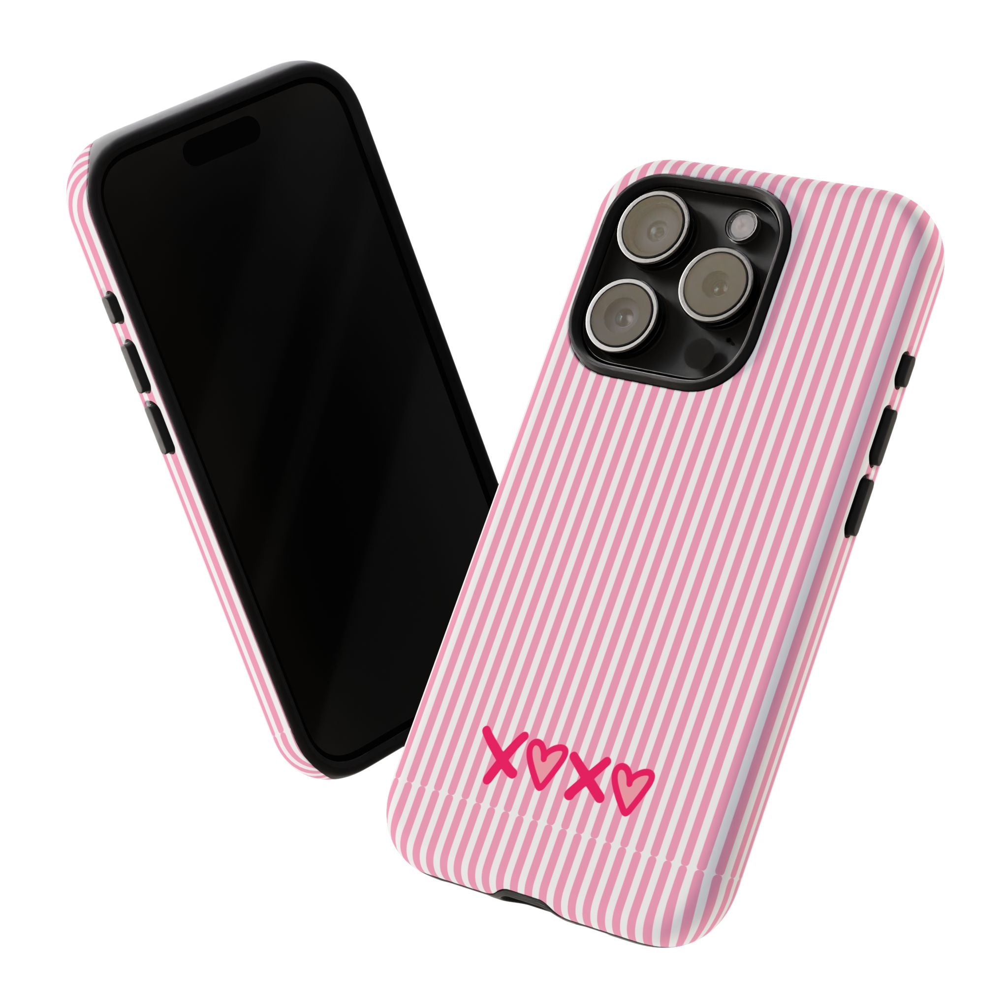 Galentines Day Pink Striped Lines phone case, Pink Stripe Iphone case | Tough Cases - Iphone, Samsung and Pixel Mobile cases