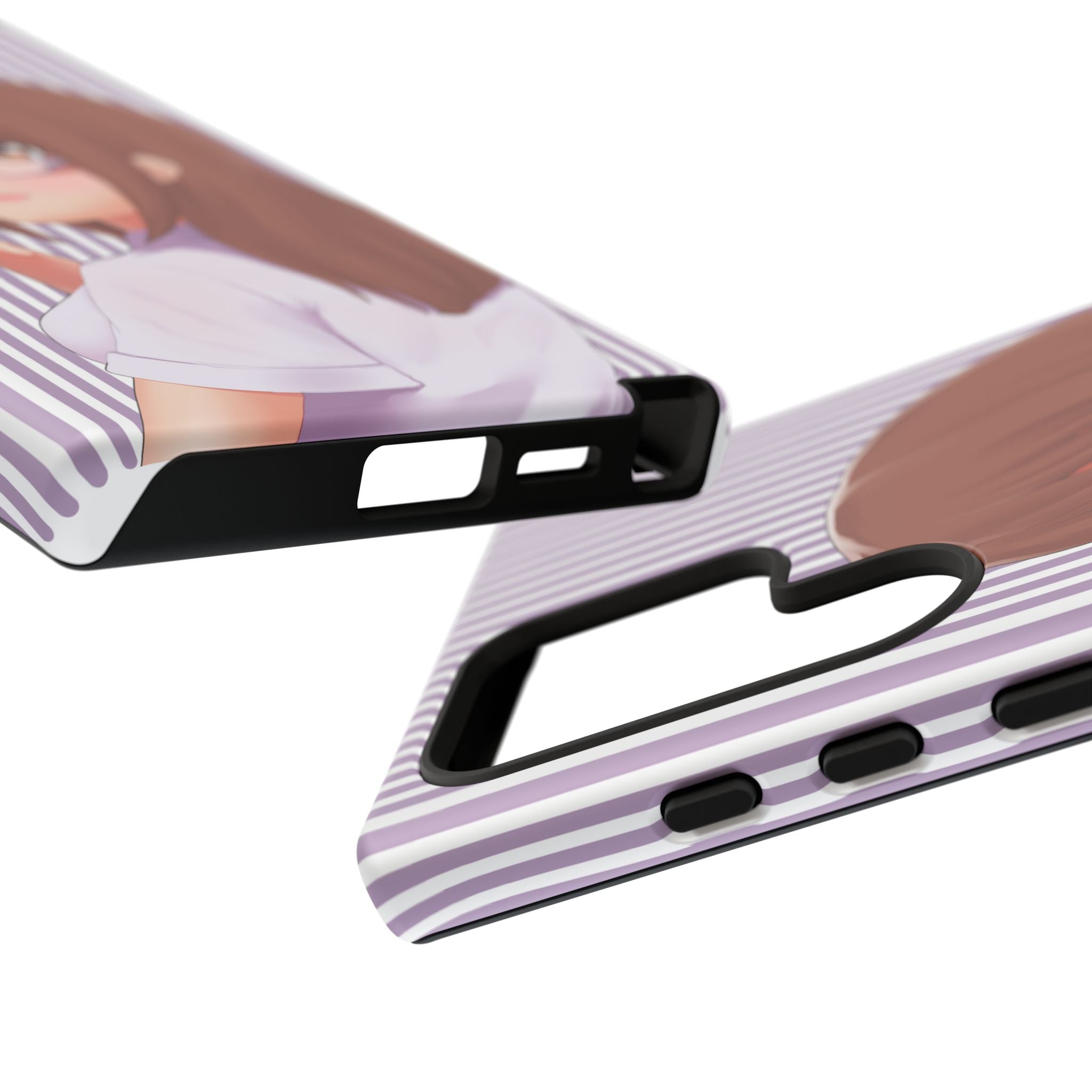 Galentines Day Striped lines mobile case, Glasses Anime Girl Stripe Iphone case | Tough Cases - Iphone, Samsung and Pixel Mobile cases