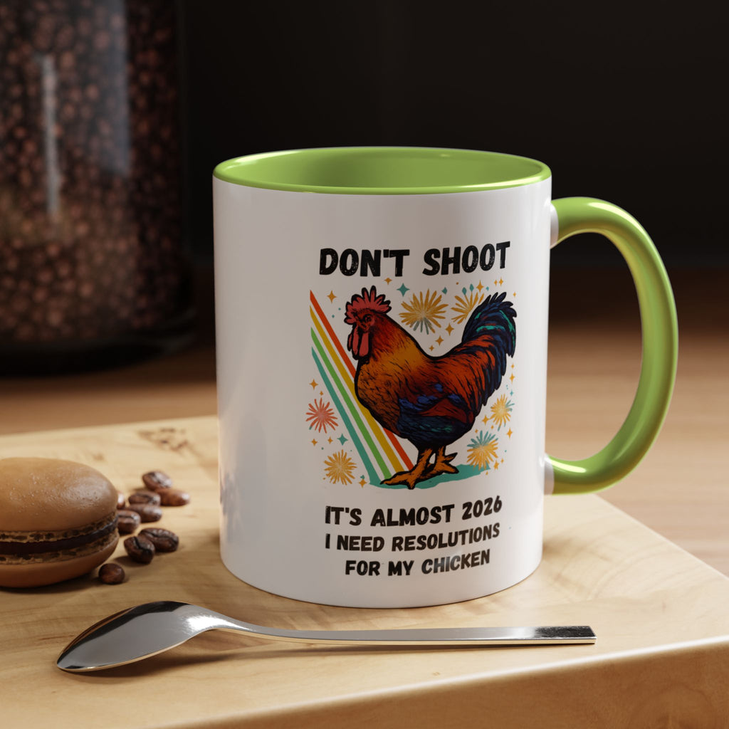 Dont Shoot 2026 Resolutions Mug, Funny Rooster Gamer Mug, Arc Raiders Inspired 11/15oz Coffee Mug, Gift for Brother