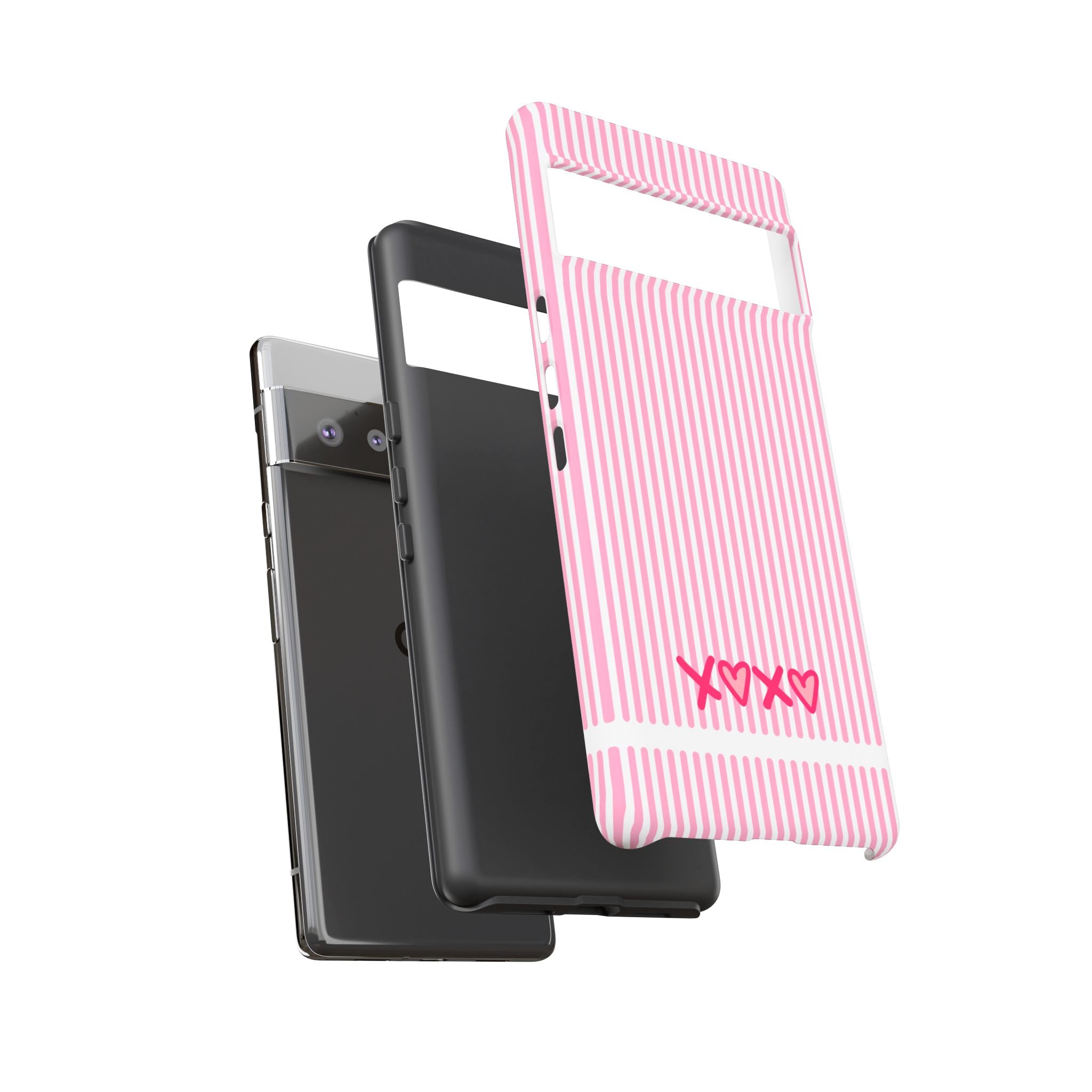 Galentines Day Pink Striped Lines phone case, Pink Stripe Iphone case | Tough Cases - Iphone, Samsung and Pixel Mobile cases