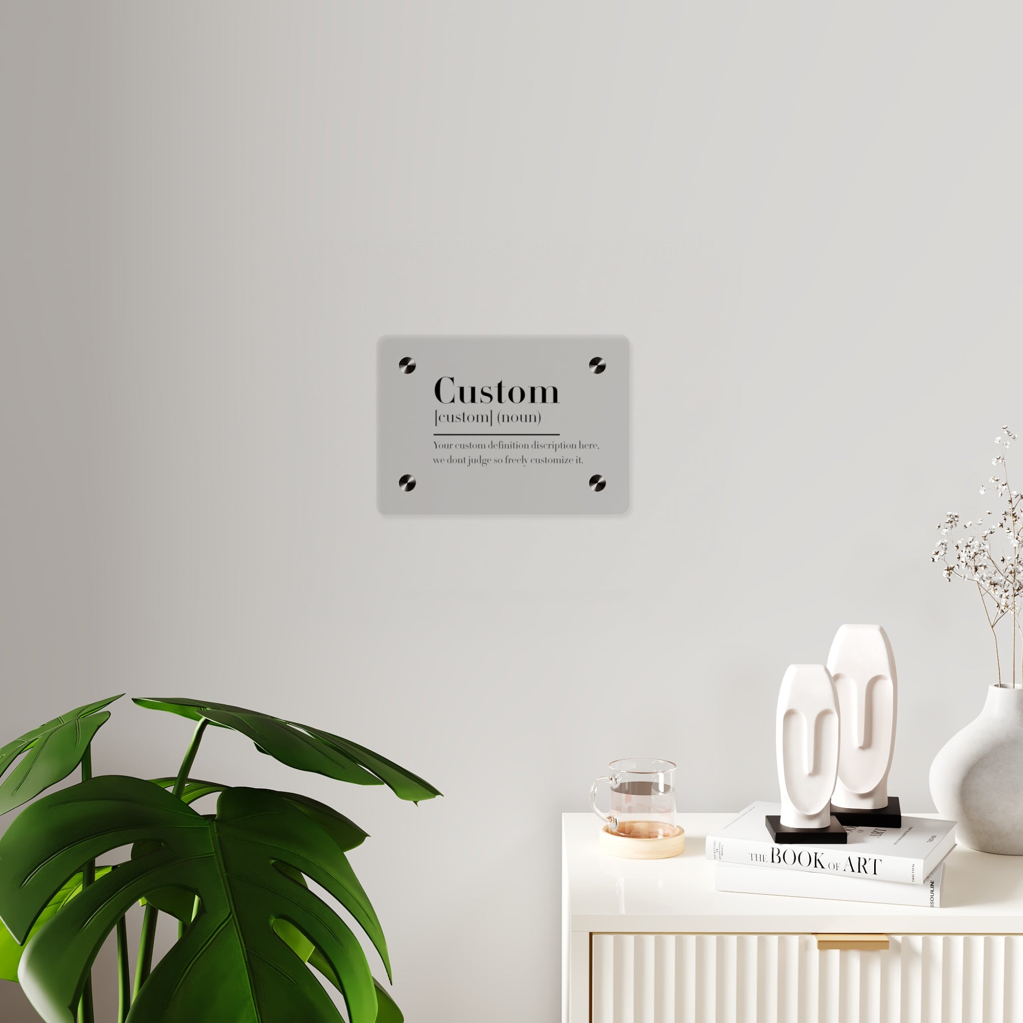 Custom Quote Definition Acrylic Wall Art Panel | Personalizable Quote Definition Acrylic Wall Art, Cutsom qoutation wall art hanging panel