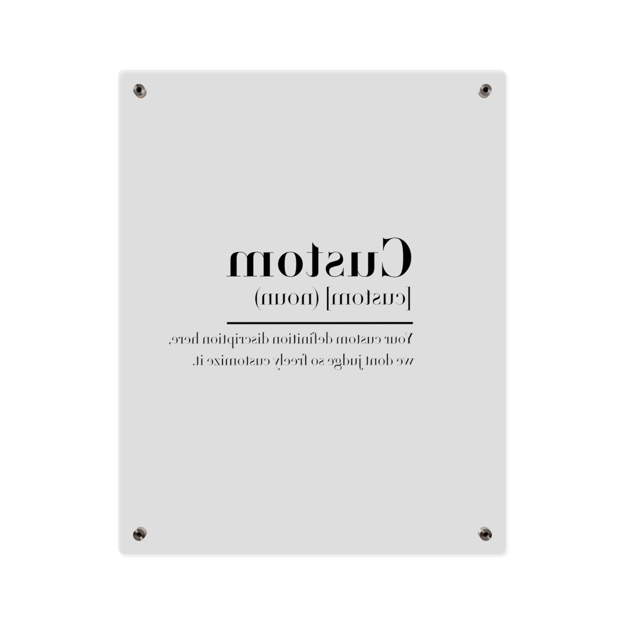 Custom Quote Definition Acrylic Wall Art Panel | Personalizable Quote Definition Acrylic Wall Art, Cutsom qoutation wall art hanging panel