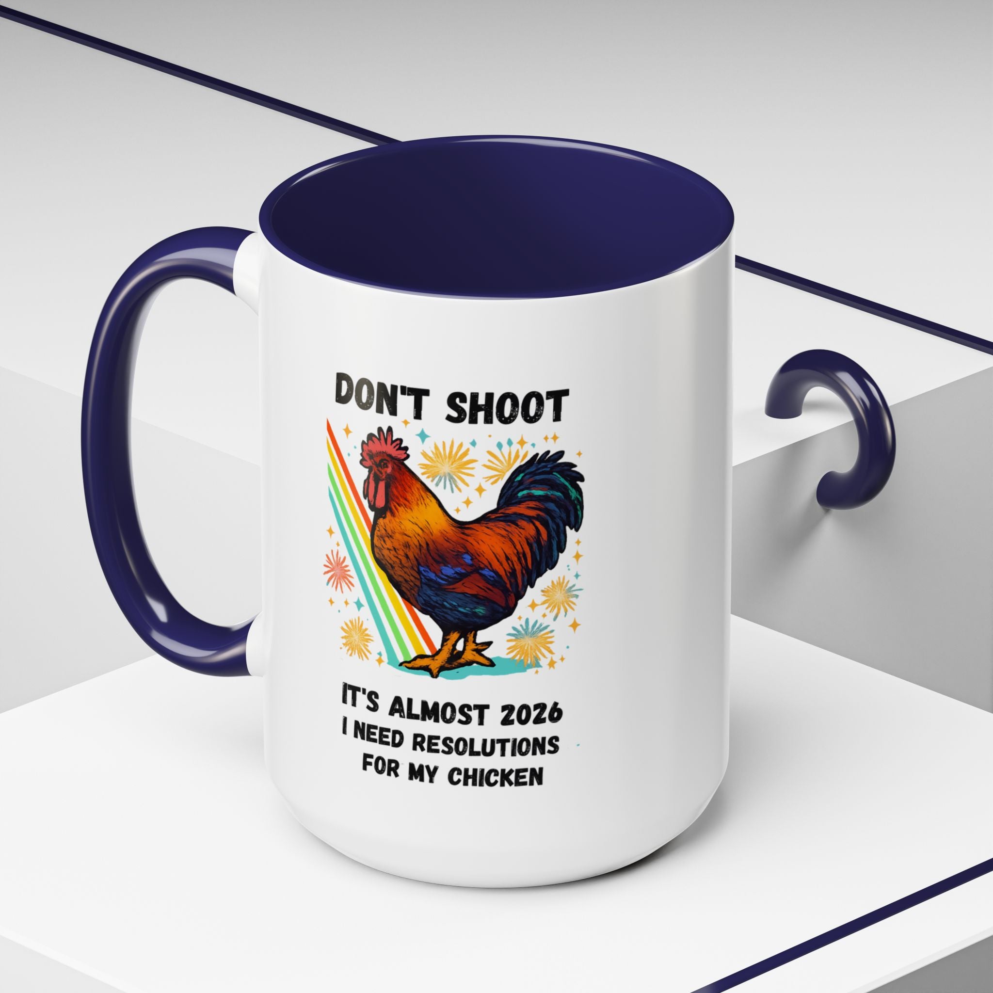 Dont Shoot 2026 Resolutions Mug, Funny Rooster Gamer Mug, Arc Raiders Inspired 11/15oz Coffee Mug, Gift for Brother
