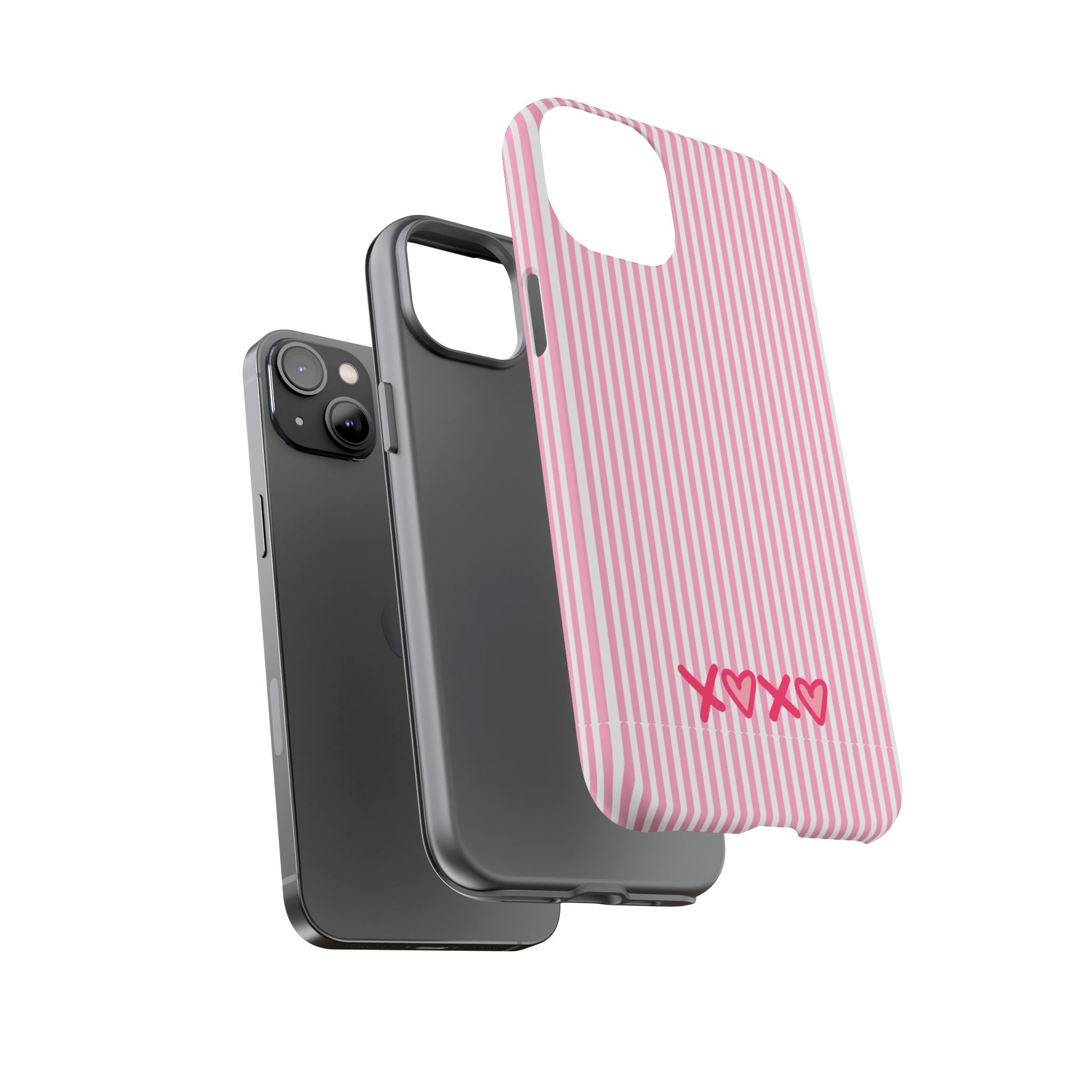 Galentines Day Pink Striped Lines phone case, Pink Stripe Iphone case | Tough Cases - Iphone, Samsung and Pixel Mobile cases