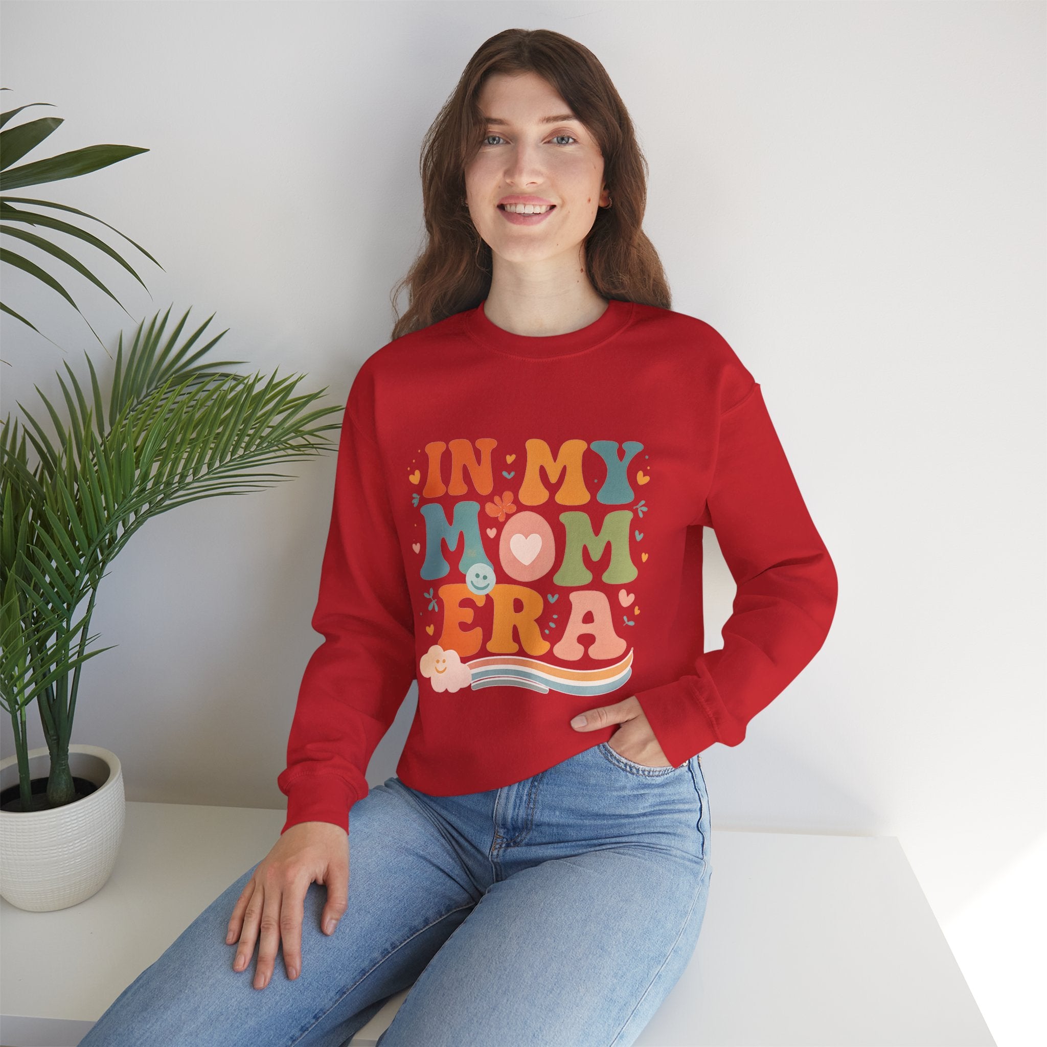 In My Mom Era Sweatshirt, Mama Era Crewneck, Colorful Retro Mom Sweater, New Mom Gift, Mothers Day, Mom Birthday