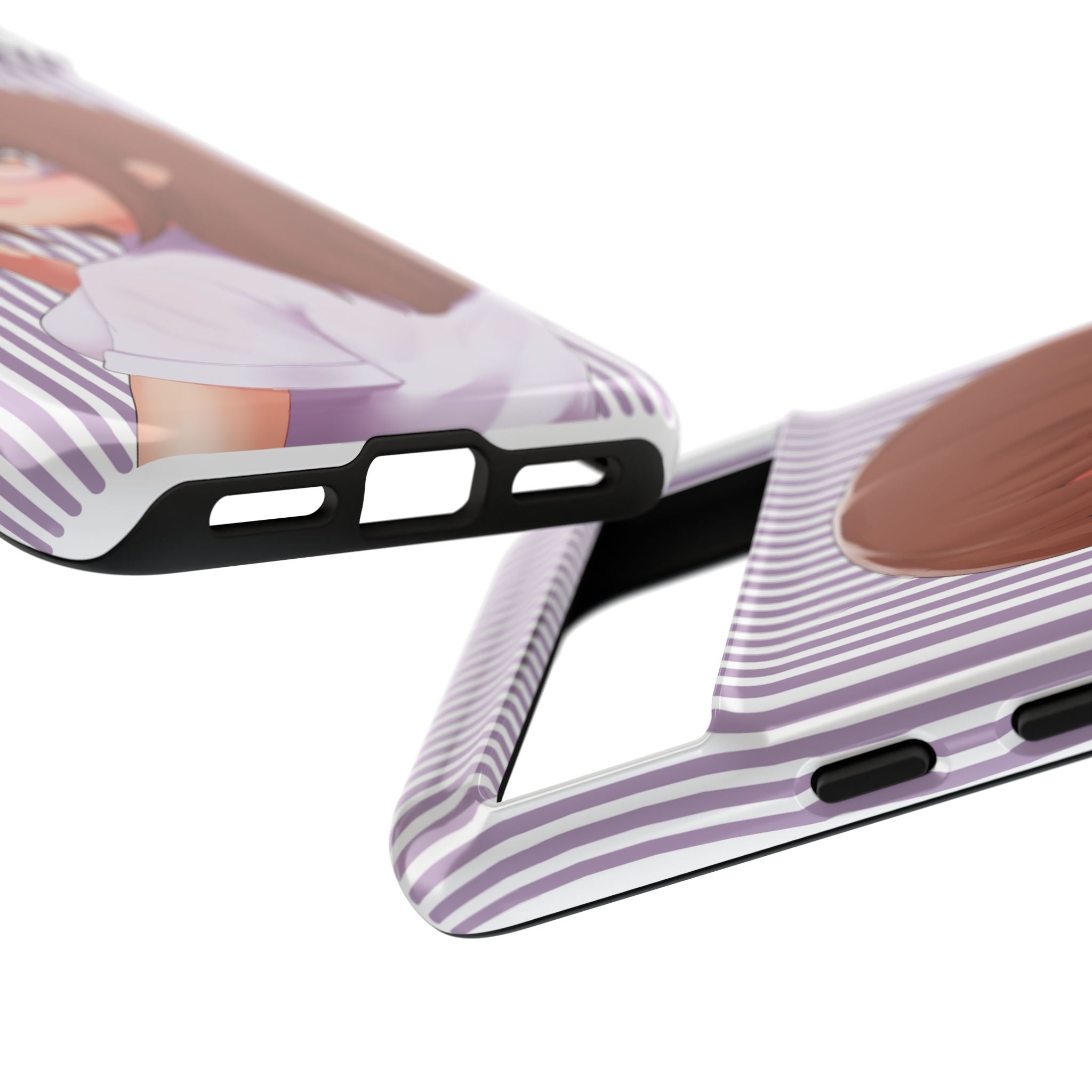 Galentines Day Striped lines mobile case, Glasses Anime Girl Stripe Iphone case | Tough Cases - Iphone, Samsung and Pixel Mobile cases