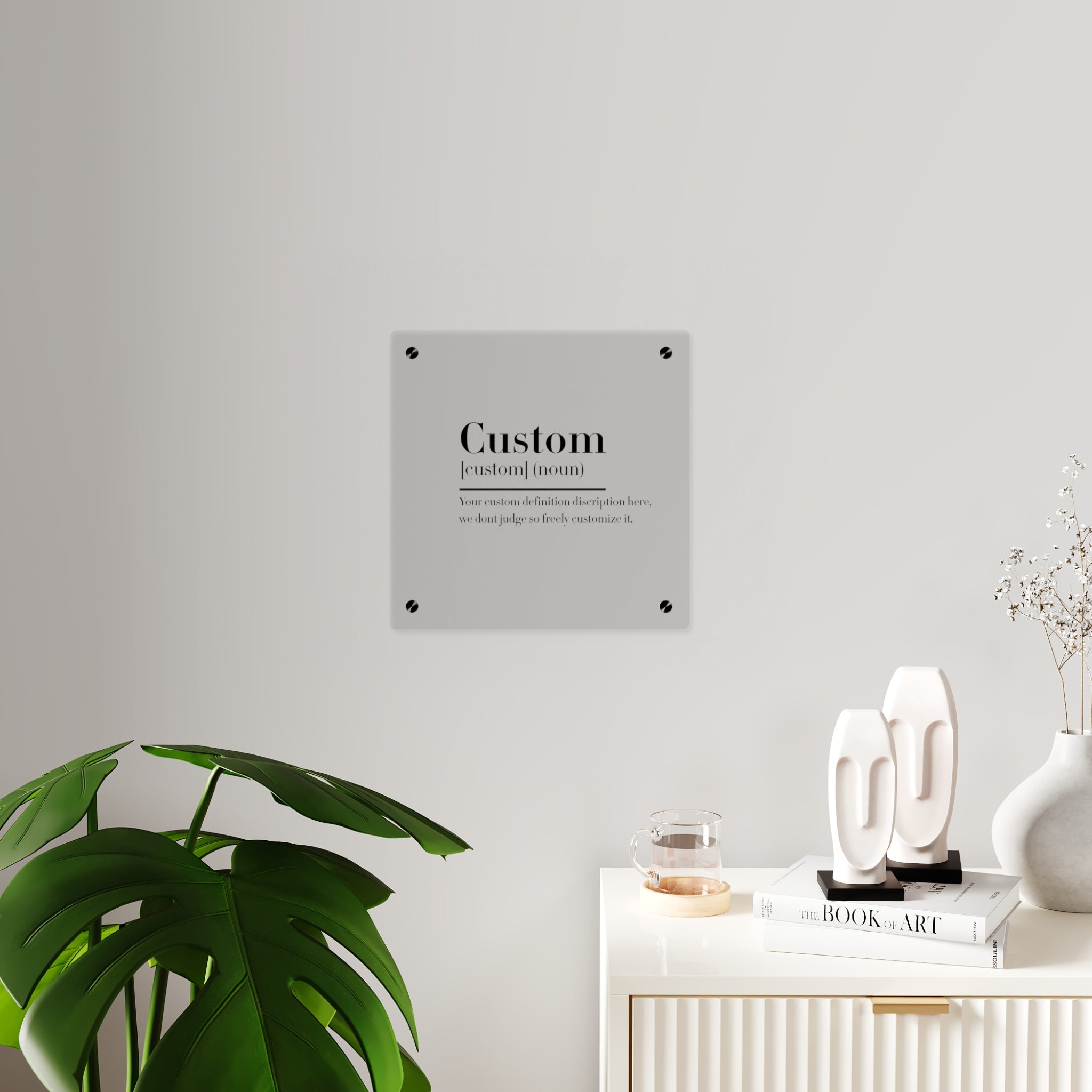 Custom Quote Definition Acrylic Wall Art Panel | Personalizable Quote Definition Acrylic Wall Art, Cutsom qoutation wall art hanging panel