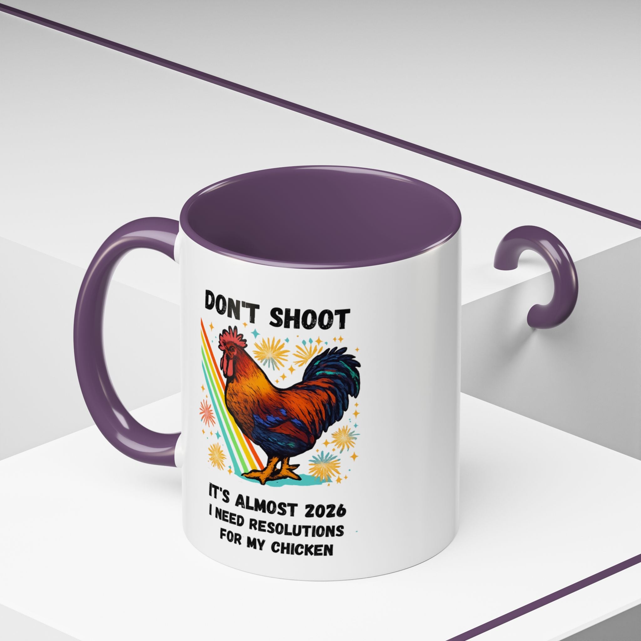 Dont Shoot 2026 Resolutions Mug, Funny Rooster Gamer Mug, Arc Raiders Inspired 11/15oz Coffee Mug, Gift for Brother