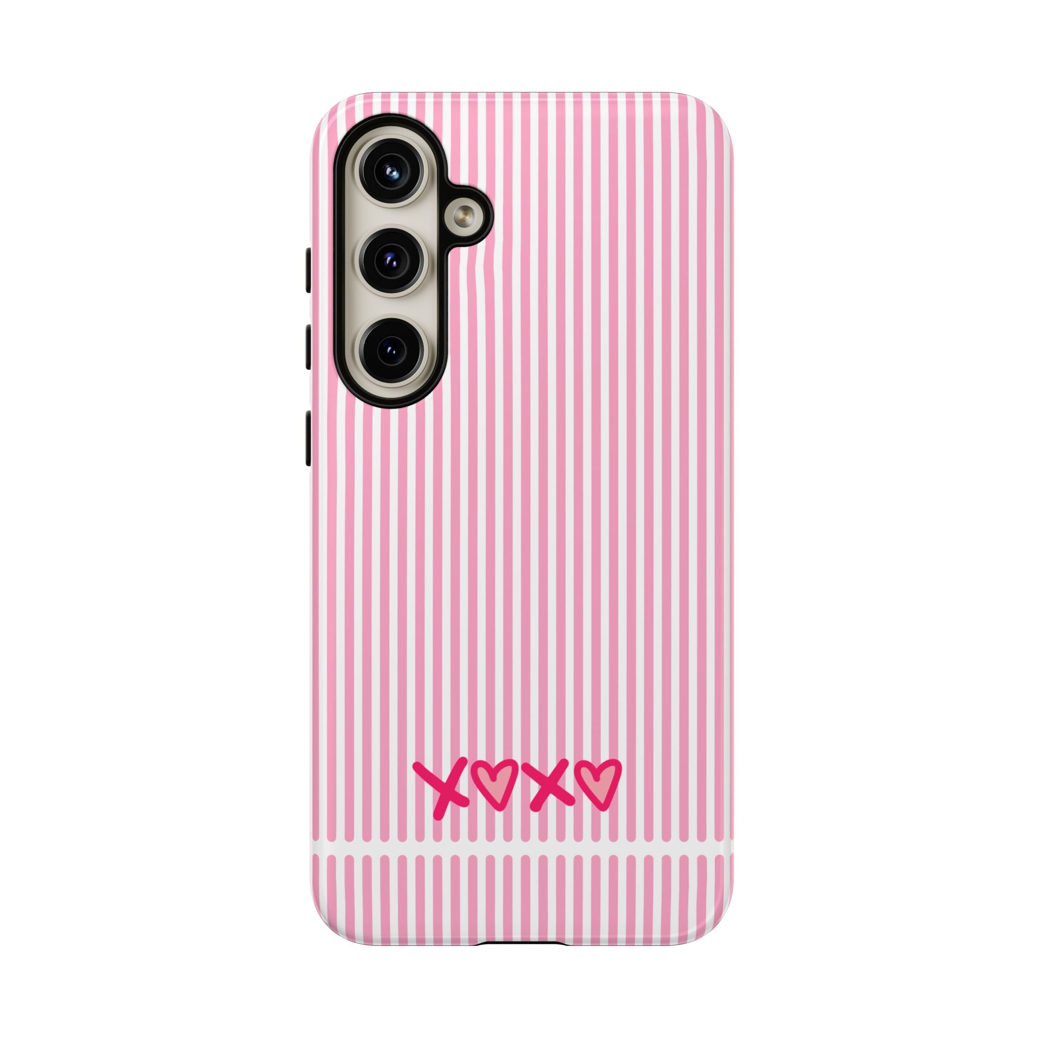 Galentines Day Pink Striped Lines phone case, Pink Stripe Iphone case | Tough Cases - Iphone, Samsung and Pixel Mobile cases