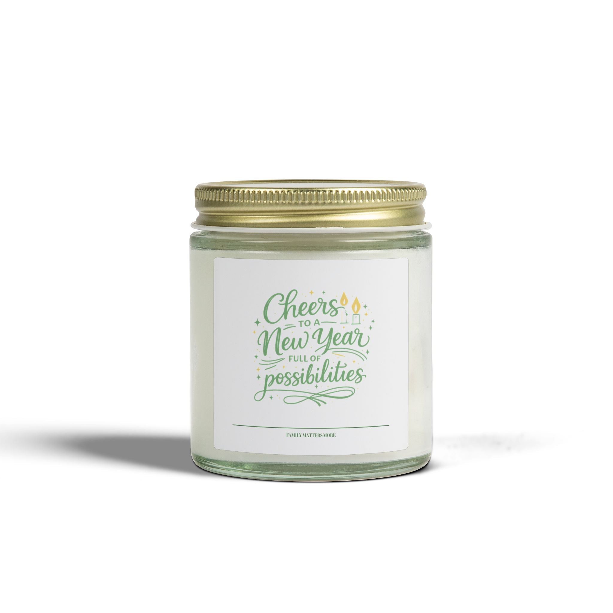 Cheers to a New Year Candle, Full of Possibilities, Scented Soy 4oz 9oz, New Years Eve Gift, Jar Candle