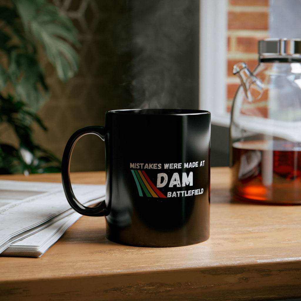 Arc Raider Inspired Mug, Mistakes Were Made At Dam Battlefield, Funny Gamer Coffee Mug 11oz 15oz, Gift for Brother