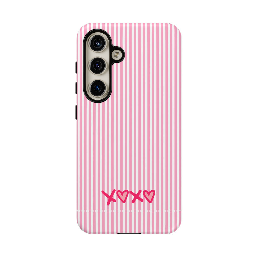 Galentines Day Pink Striped Lines phone case, Pink Stripe Iphone case | Tough Cases - Iphone, Samsung and Pixel Mobile cases