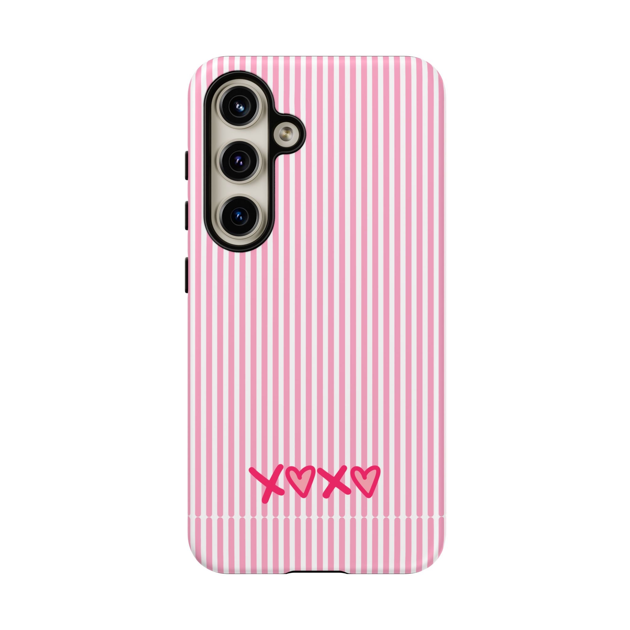 Galentines Day Pink Striped Lines phone case, Pink Stripe Iphone case | Tough Cases - Iphone, Samsung and Pixel Mobile cases