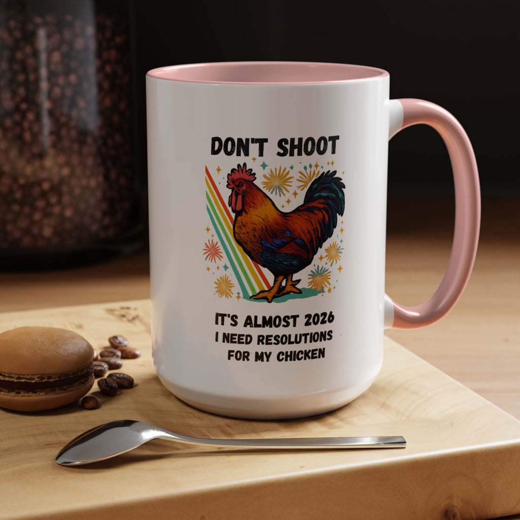 Dont Shoot 2026 Resolutions Mug, Funny Rooster Gamer Mug, Arc Raiders Inspired 11/15oz Coffee Mug, Gift for Brother