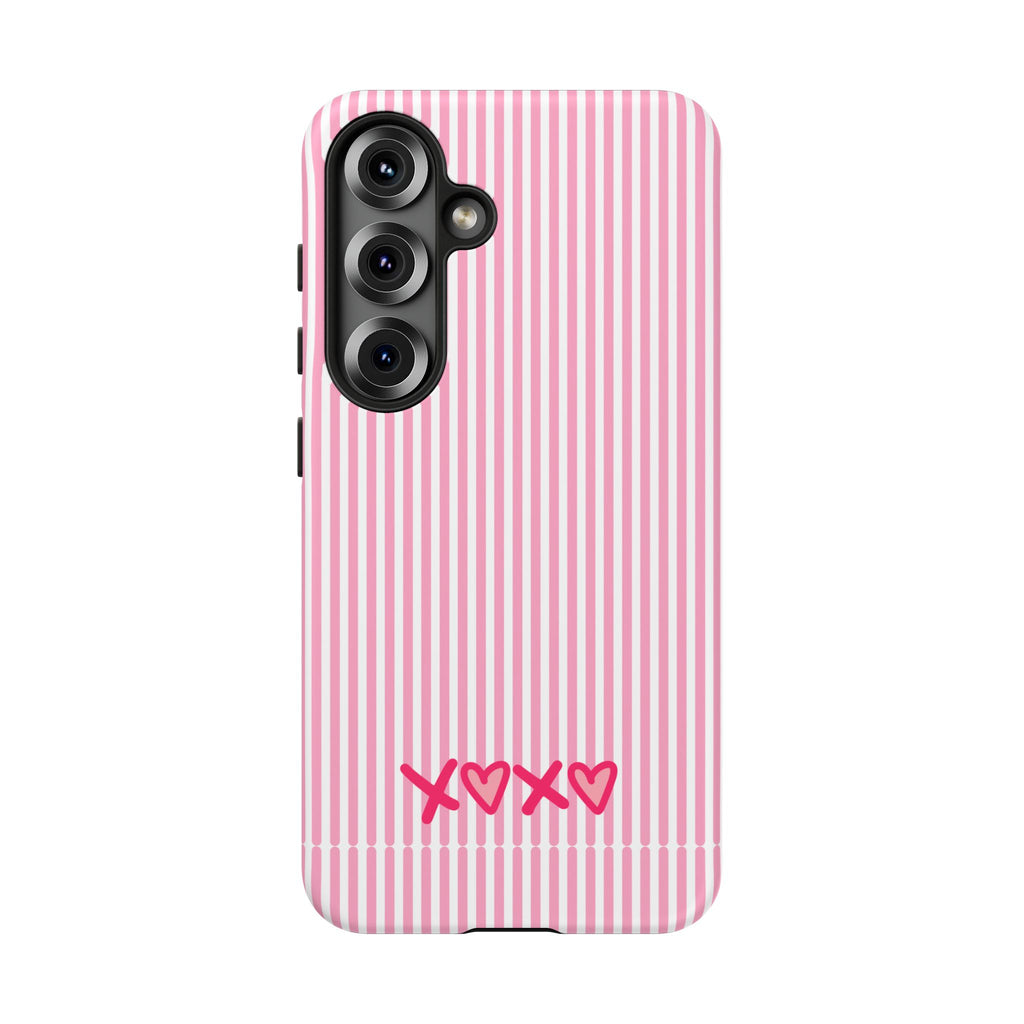 Galentines Day Pink Striped Lines phone case, Pink Stripe Iphone case | Tough Cases - Iphone, Samsung and Pixel Mobile cases