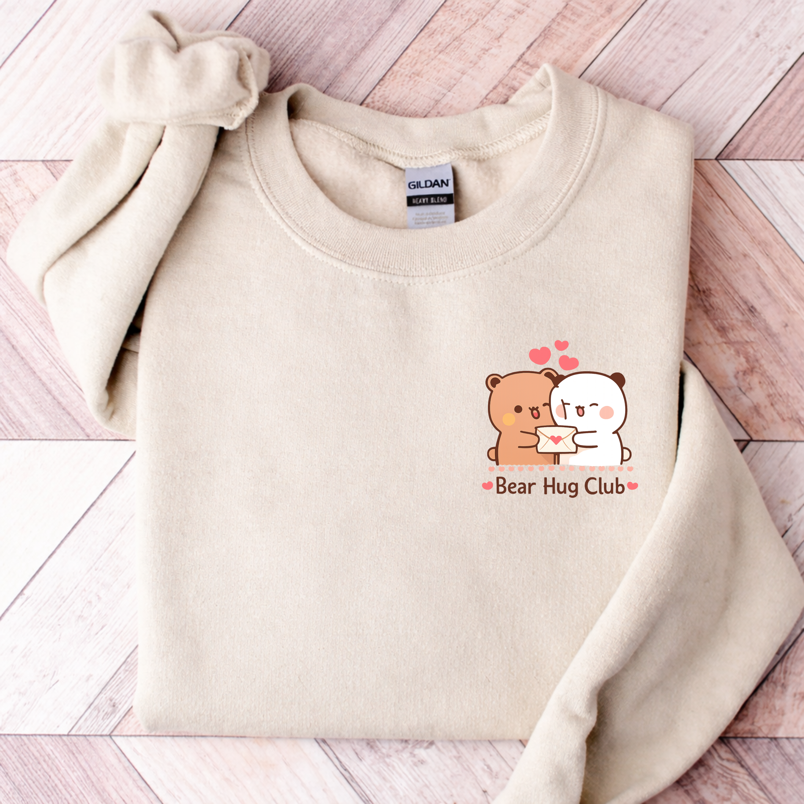 Personalized Couples Hoodie Sweatshirt, Custom Name Valentine Hoodie, Cute Bear Hug Club Pullover, Matching Couple Gift, Anniversary Gift for Him Her, Kawaii Love Hoodie, Unisex Cozy Sweatshirt