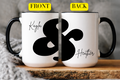 Personalized Couple Mug Set, Custom Names Coffee Mugs, You & I Forever Gift, Valentine’s Day Gift for Him Her, Anniversary Wedding Gift, His and Hers Mug, Long Distance Couple