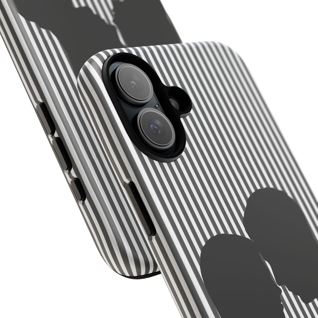 Silhouette Couple Phone Case | Galentines Day Striped Black and white phone case, Stripe Iphone case - Iphone, Samsung and Pixel Mobile case