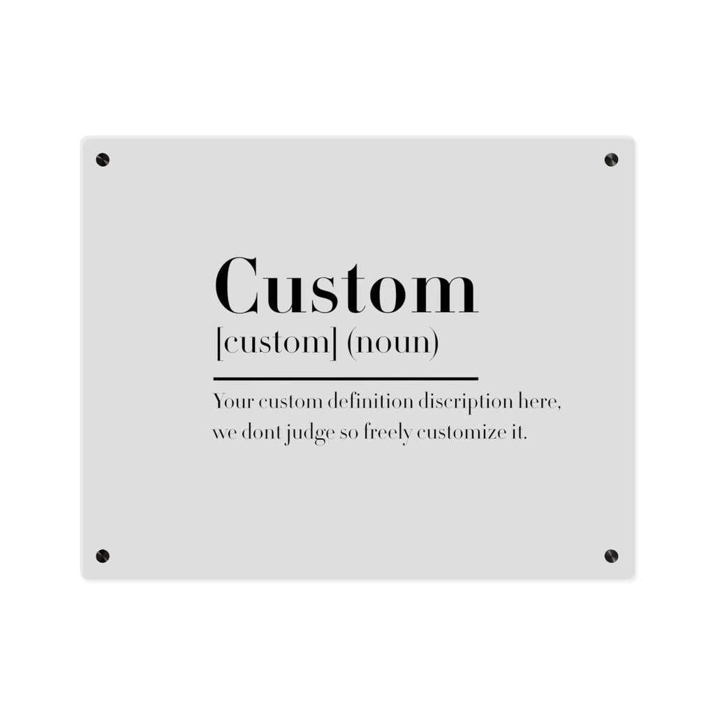 Custom Quote Definition Acrylic Wall Art Panel | Personalizable Quote Definition Acrylic Wall Art, Cutsom qoutation wall art hanging panel