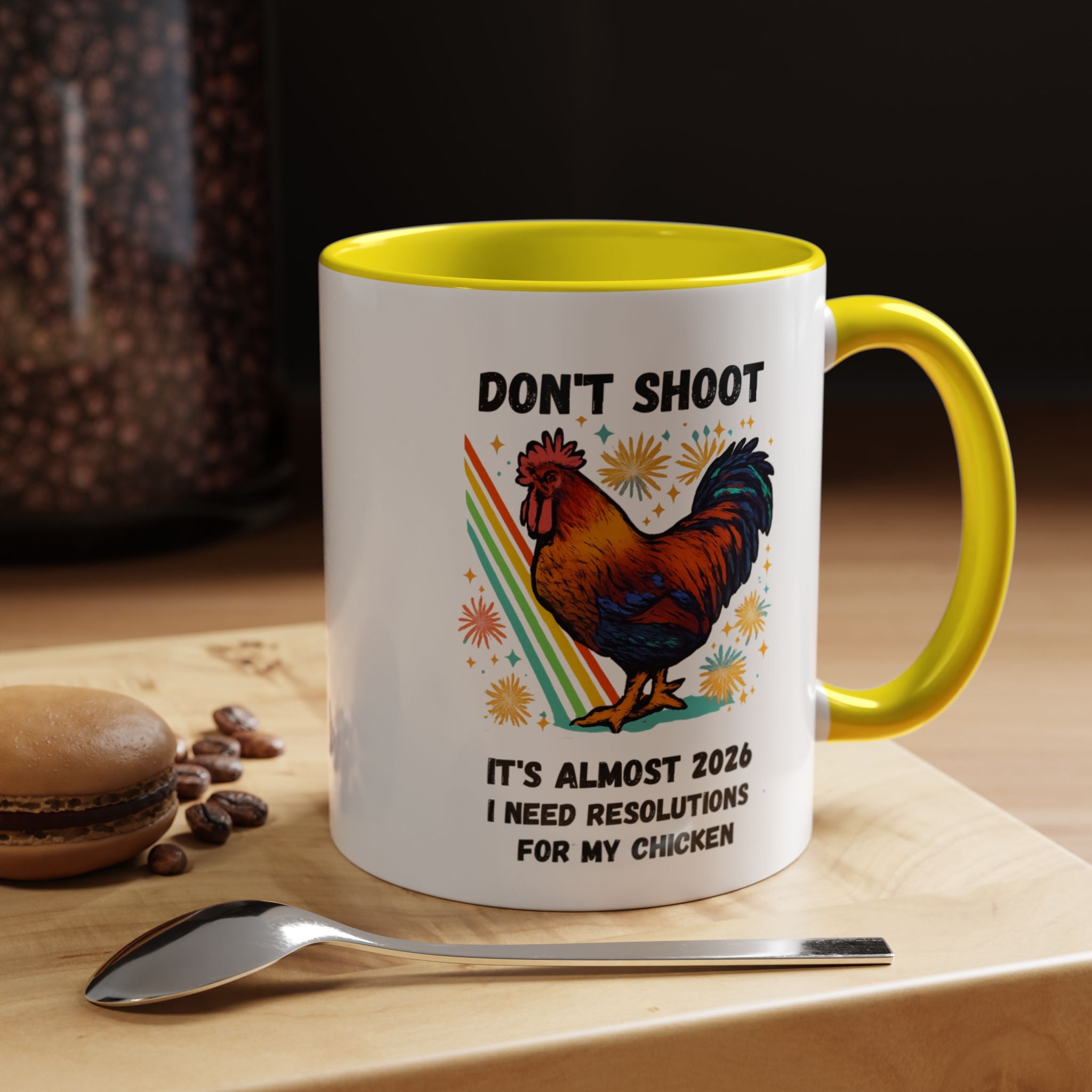 Dont Shoot 2026 Resolutions Mug, Funny Rooster Gamer Mug, Arc Raiders Inspired 11/15oz Coffee Mug, Gift for Brother