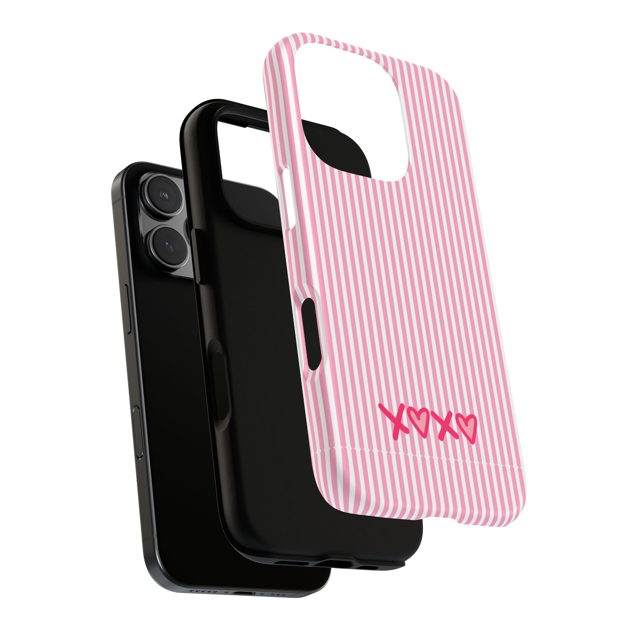 Galentines Day Pink Striped Lines phone case, Pink Stripe Iphone case | Tough Cases - Iphone, Samsung and Pixel Mobile cases