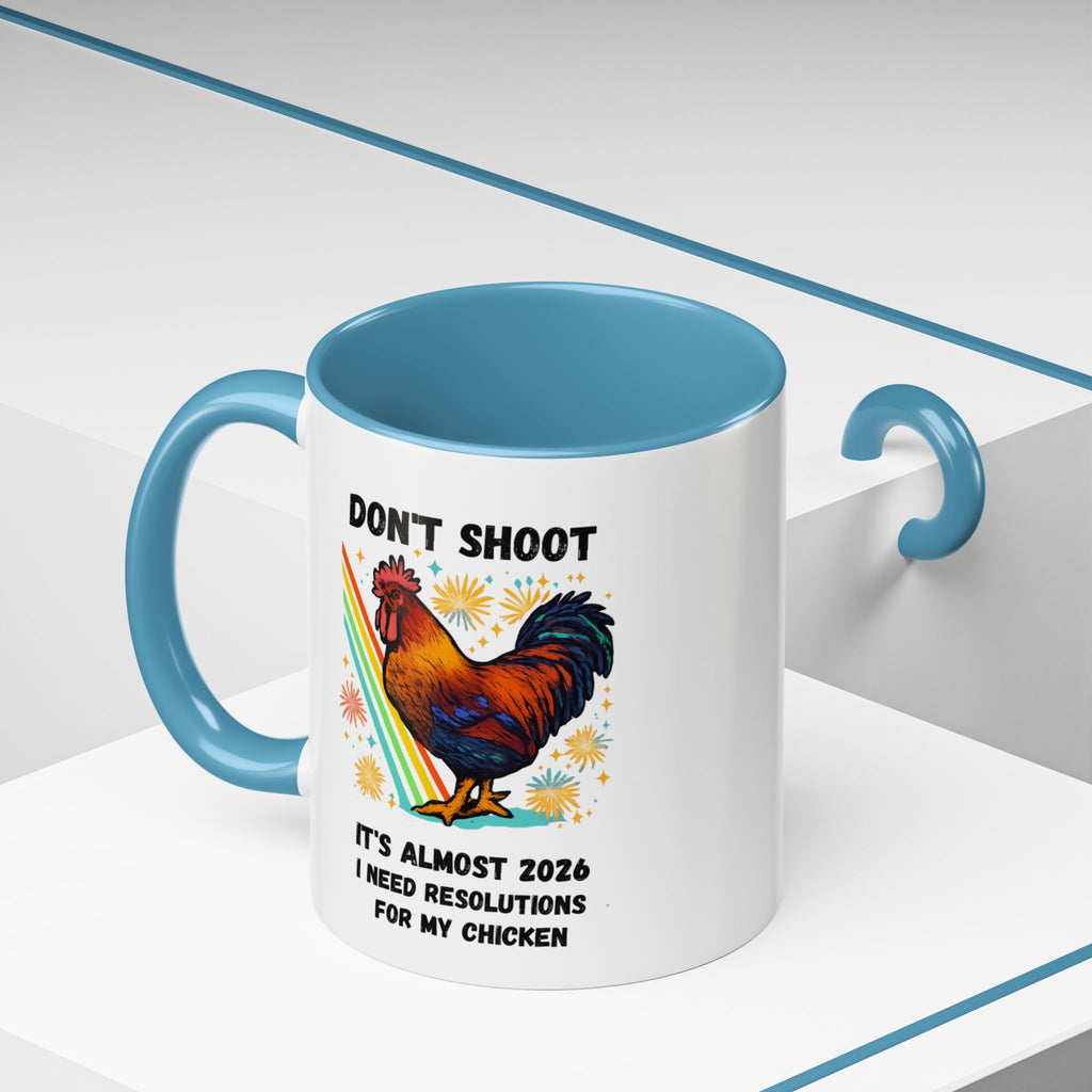 Dont Shoot 2026 Resolutions Mug, Funny Rooster Gamer Mug, Arc Raiders Inspired 11/15oz Coffee Mug, Gift for Brother