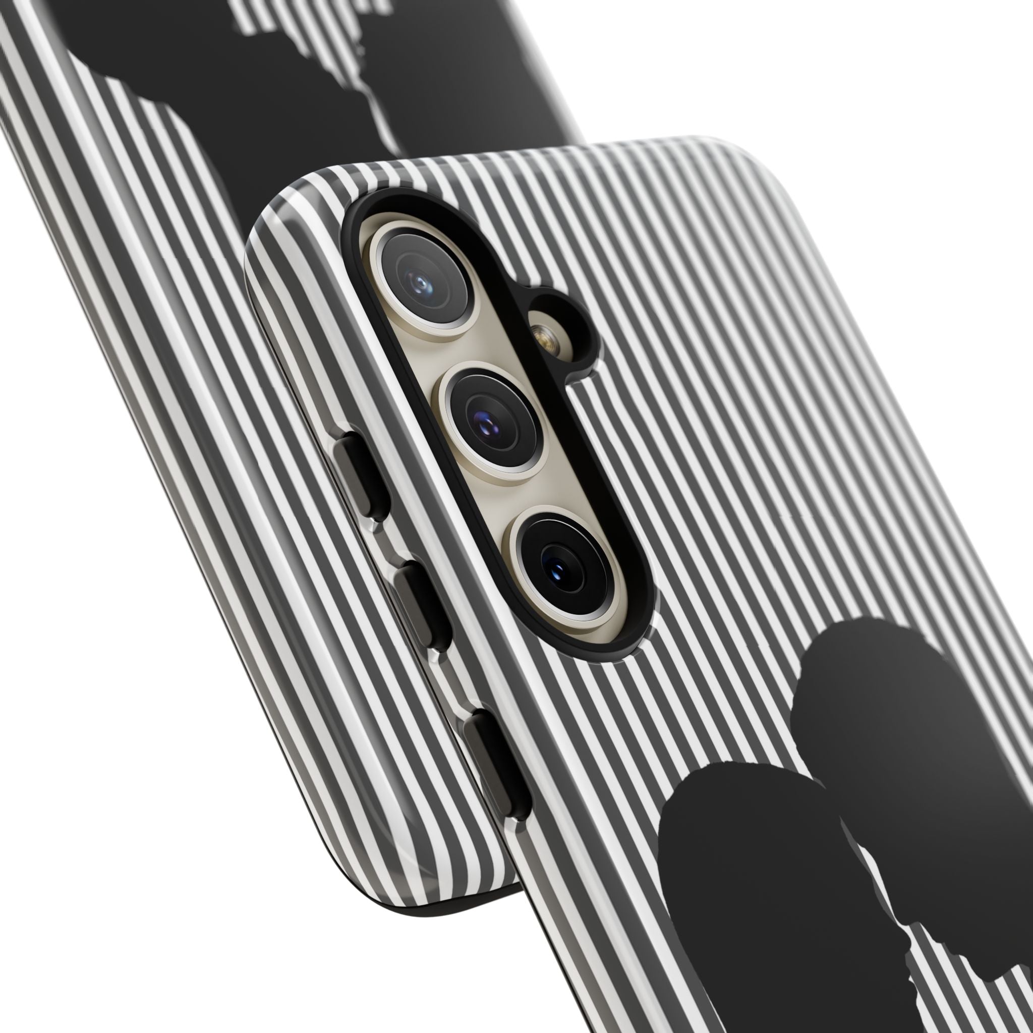 Silhouette Couple Phone Case | Galentines Day Striped Black and white phone case, Stripe Iphone case - Iphone, Samsung and Pixel Mobile case