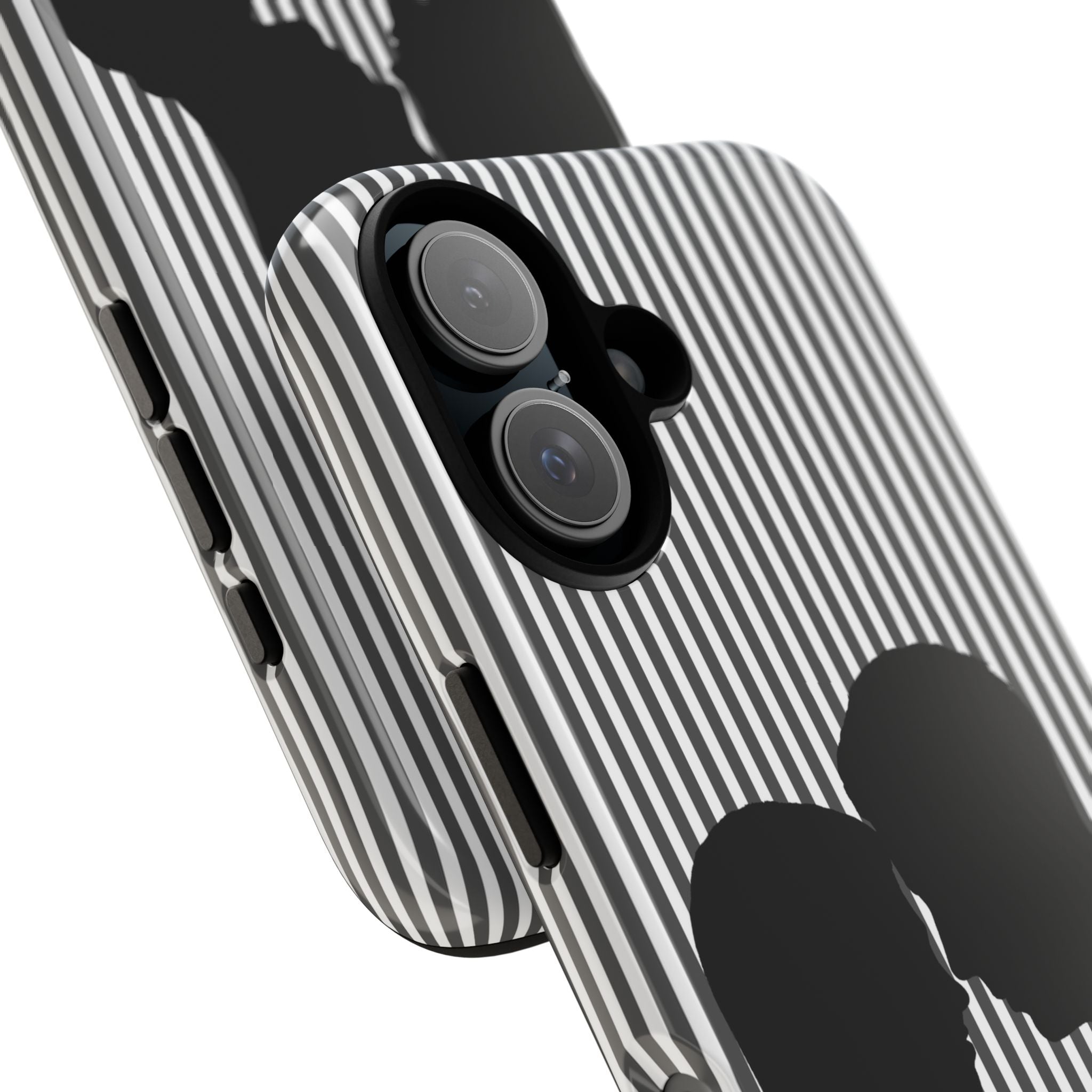 Silhouette Couple Phone Case | Galentines Day Striped Black and white phone case, Stripe Iphone case - Iphone, Samsung and Pixel Mobile case