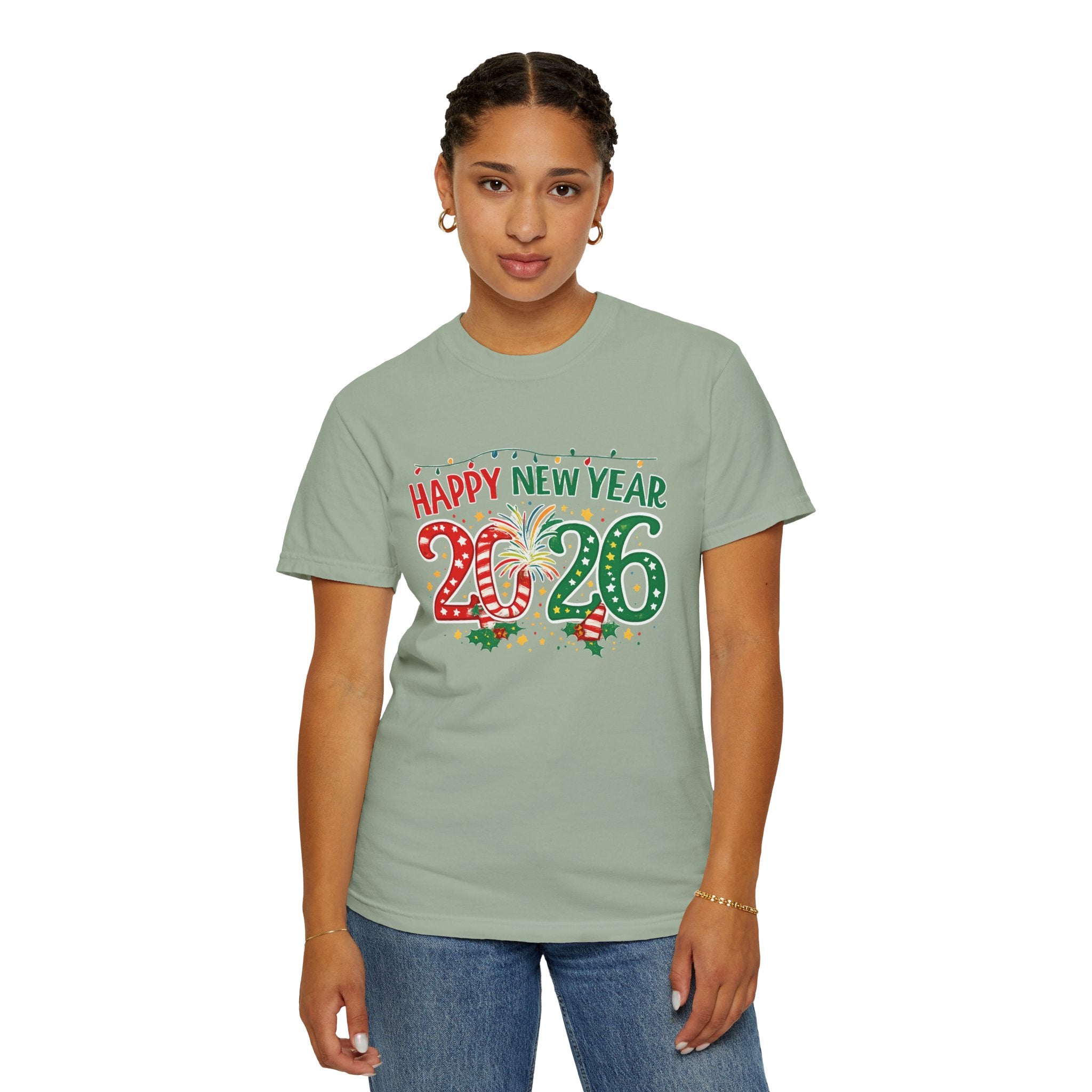 Happy New Year 2026 Family Shirts, Christmas Theme Matching Tees, Mom Dad Kids, Holiday NYE Outfit, Unisex