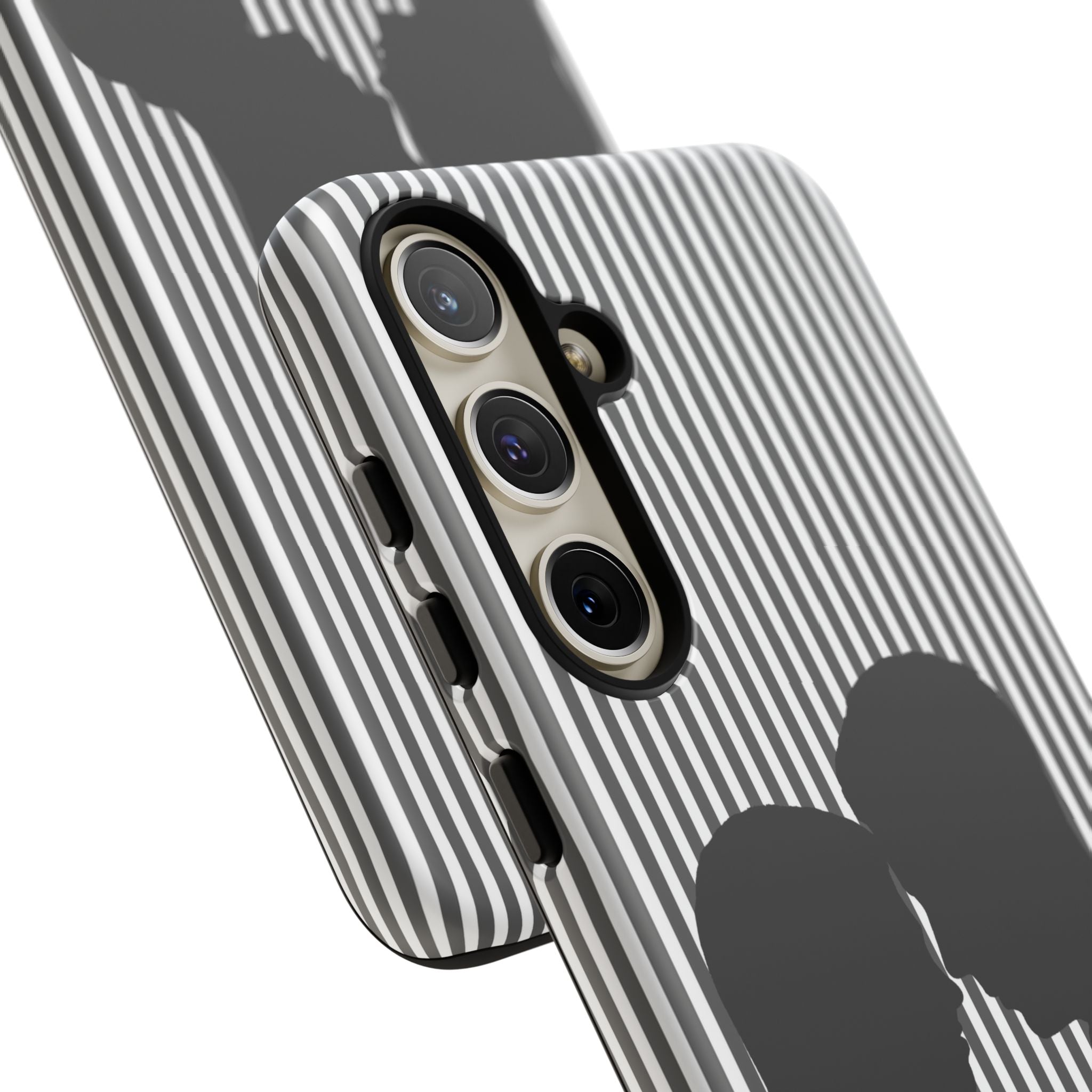Silhouette Couple Phone Case | Galentines Day Striped Black and white phone case, Stripe Iphone case - Iphone, Samsung and Pixel Mobile case