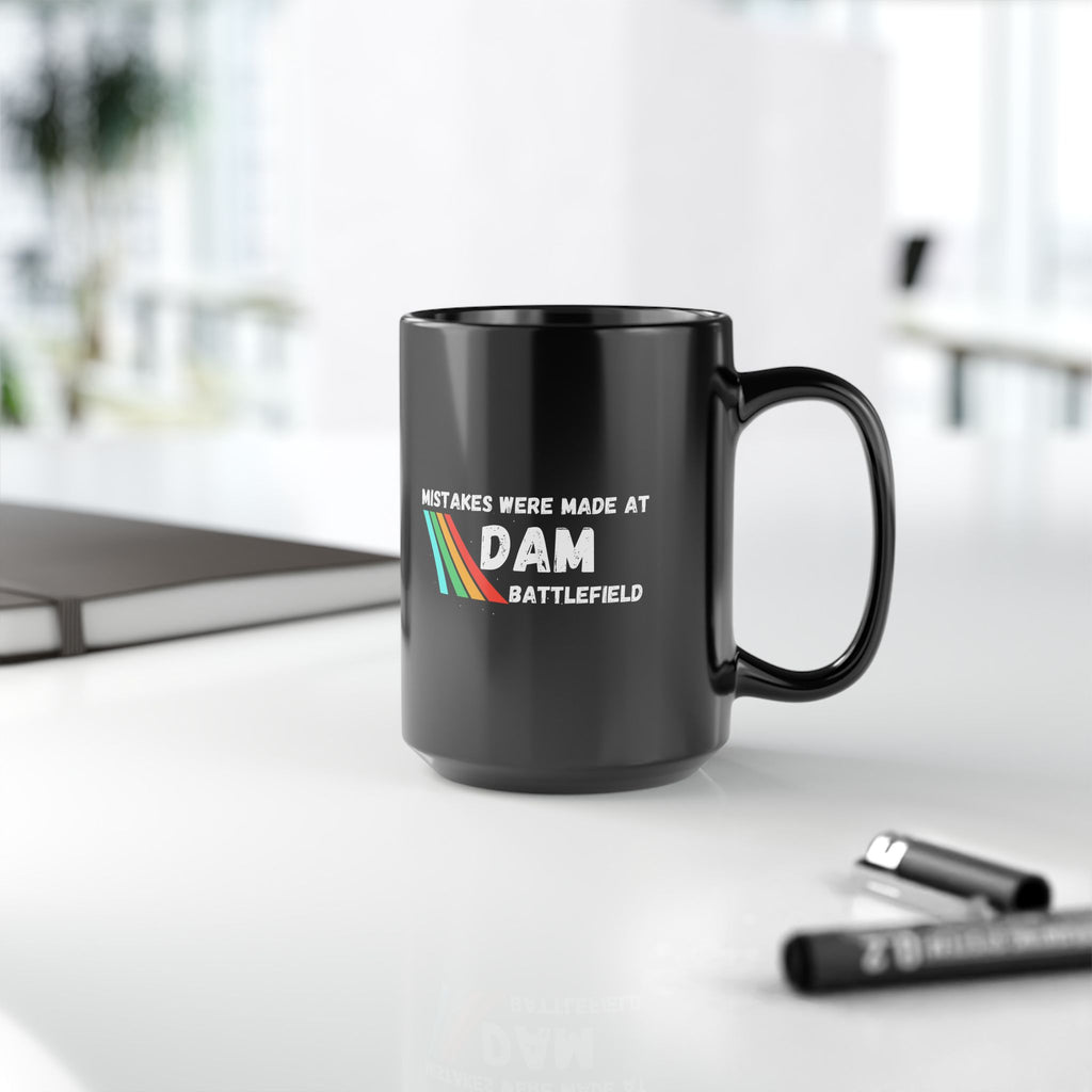 Arc Raider Inspired Mug, Mistakes Were Made At Dam Battlefield, Funny Gamer Coffee Mug 11oz 15oz, Gift for Brother