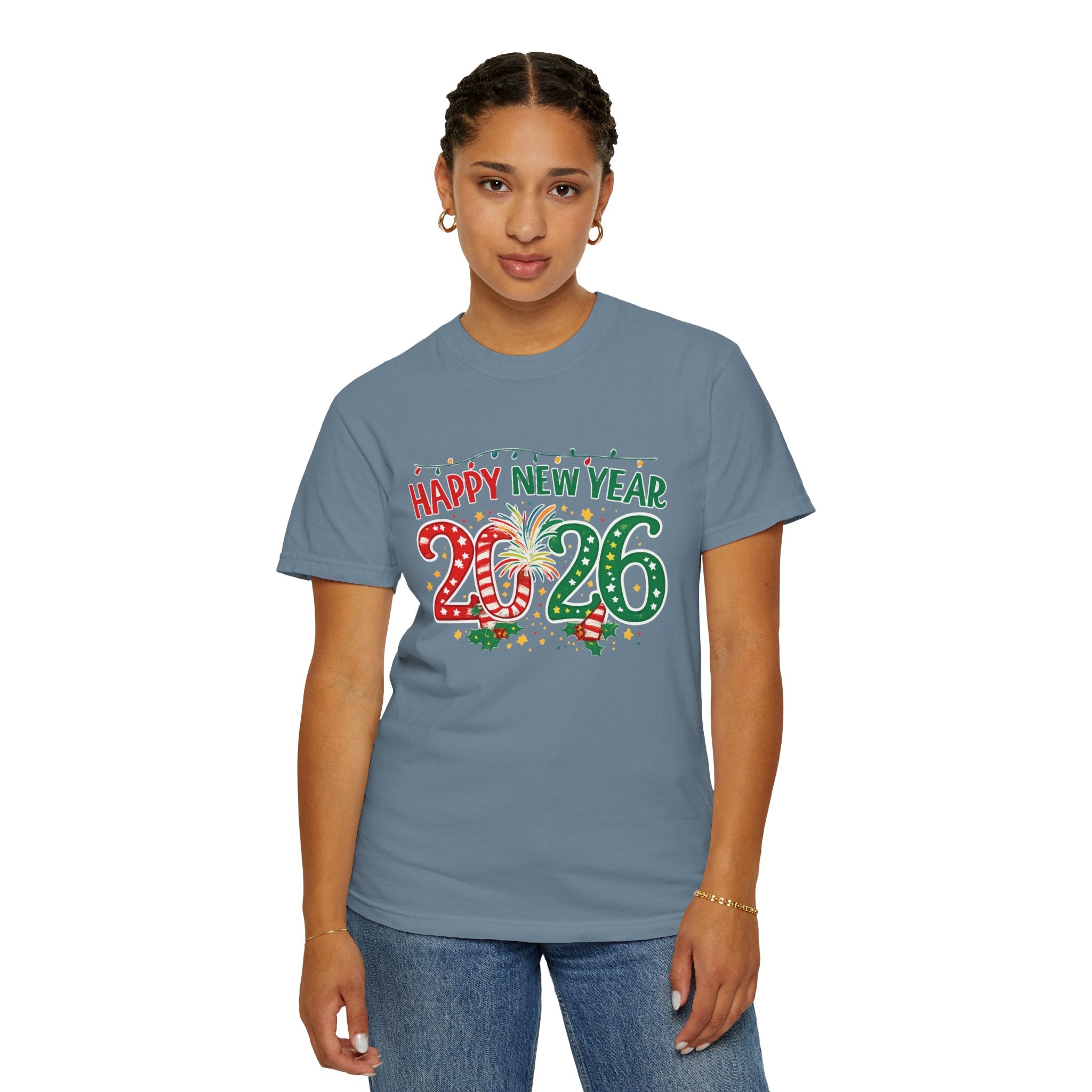 Happy New Year 2026 Family Shirts, Christmas Theme Matching Tees, Mom Dad Kids, Holiday NYE Outfit, Unisex