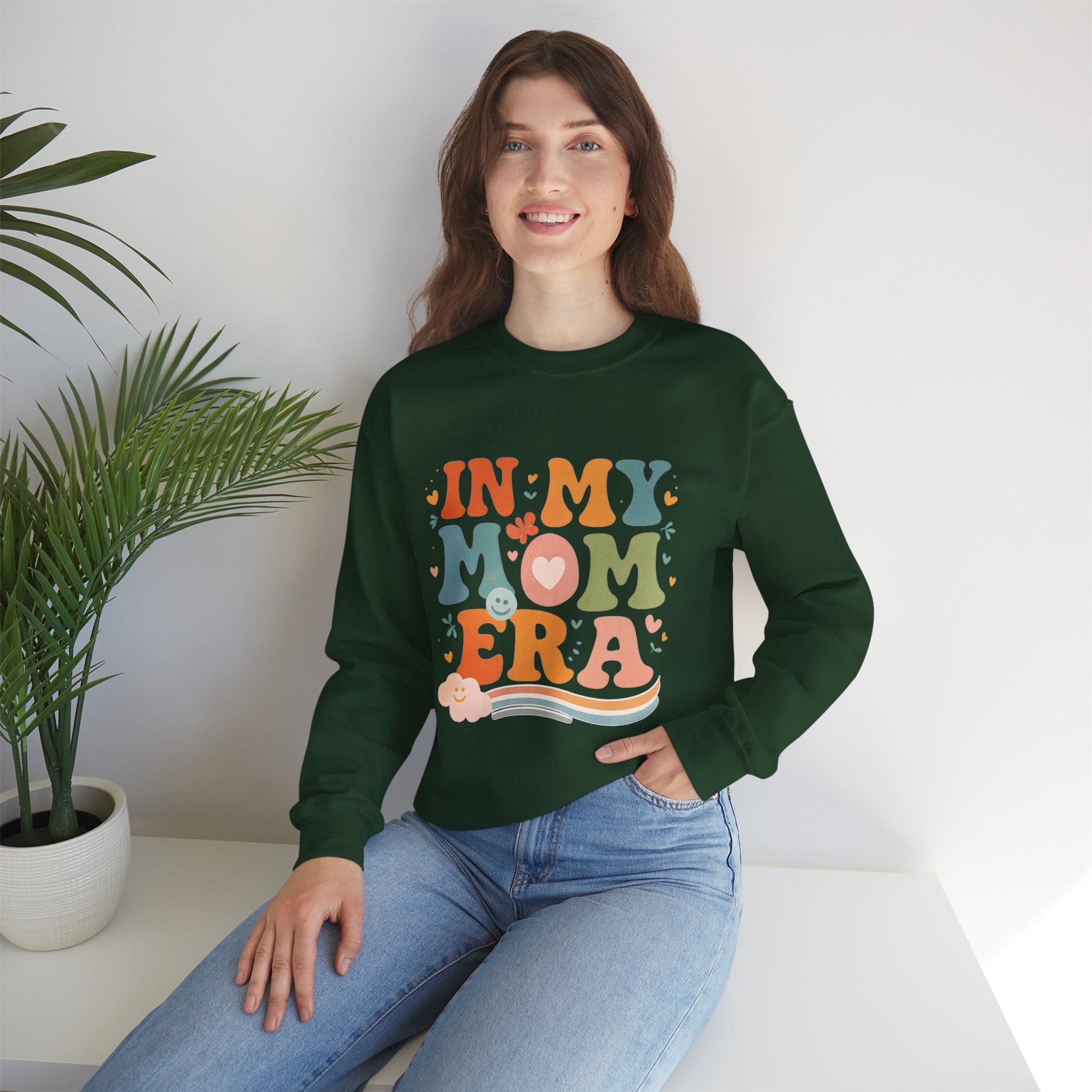 In My Mom Era Sweatshirt, Mama Era Crewneck, Colorful Retro Mom Sweater, New Mom Gift, Mothers Day, Mom Birthday