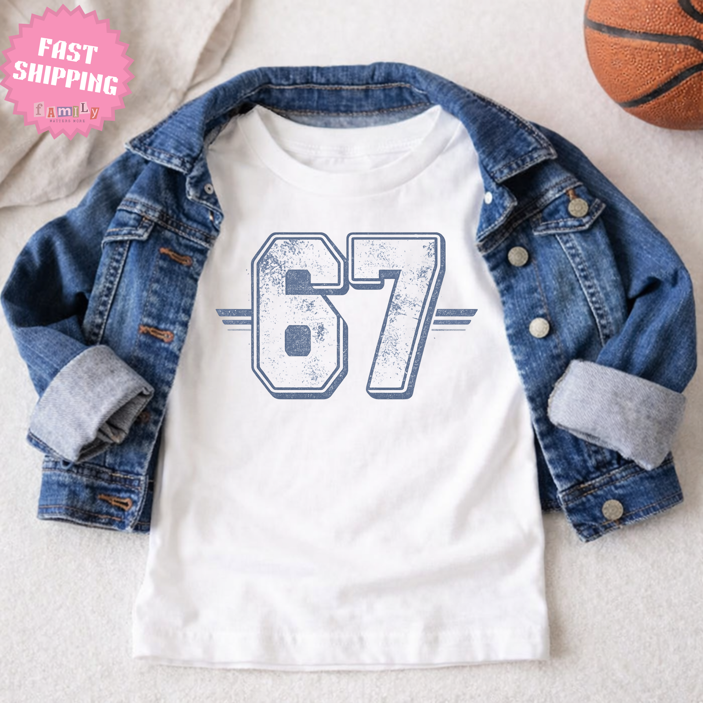 67 T-shirt - Comfort Colors Six Seven Shirt - Kids Meme Shirt - 6-7 Shirt